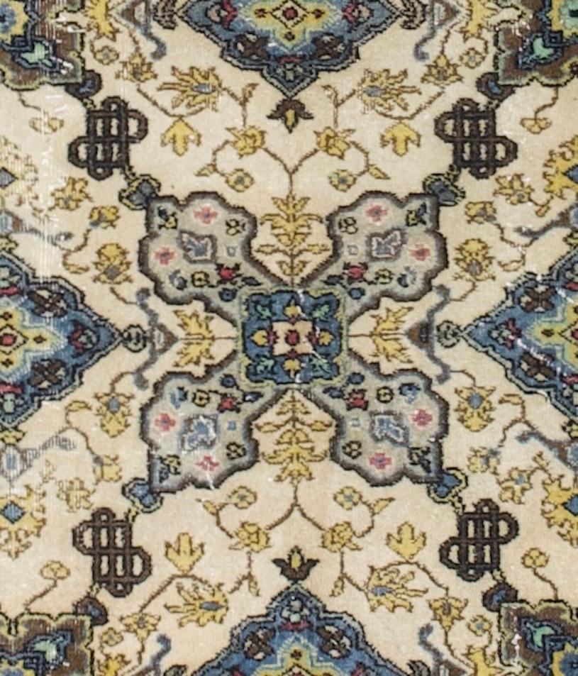 Feine Vintage Persisch Tabriz Teppich 6'6