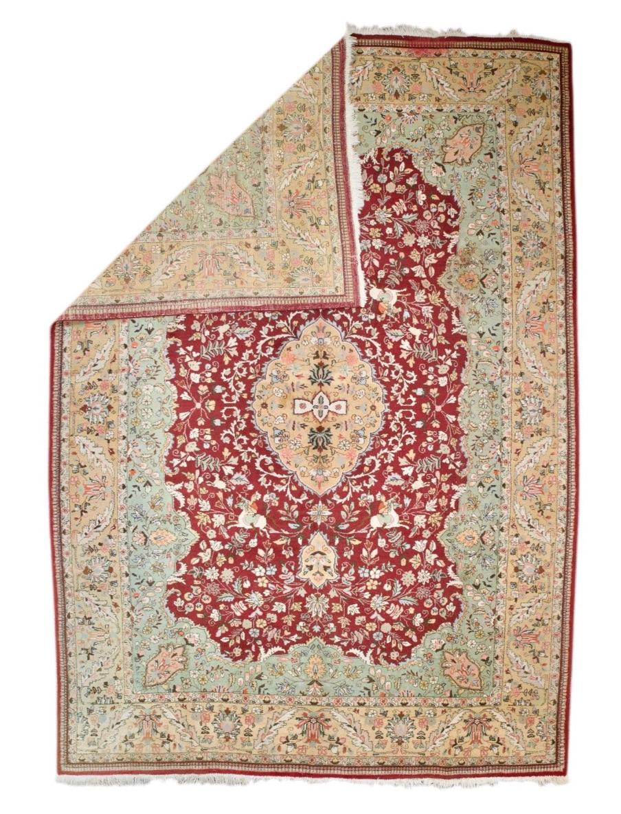 Tappeto persiano Tabriz d'epoca 9'9