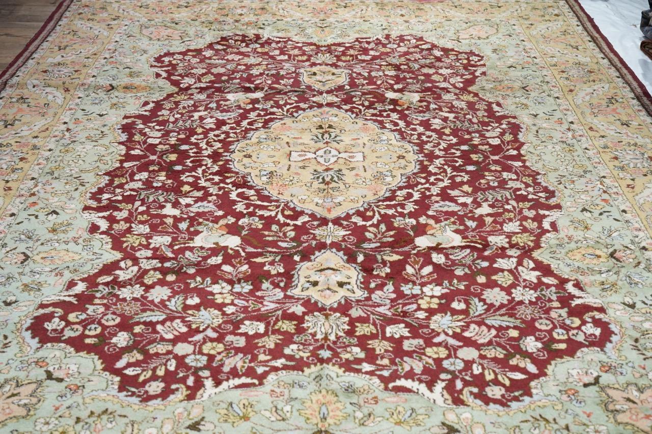 Tappeto Tabriz persiano vintage 9'9