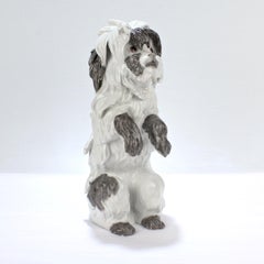 Fine Vintage Samson Porcelain Bolognese or Bichon Dog Figurine