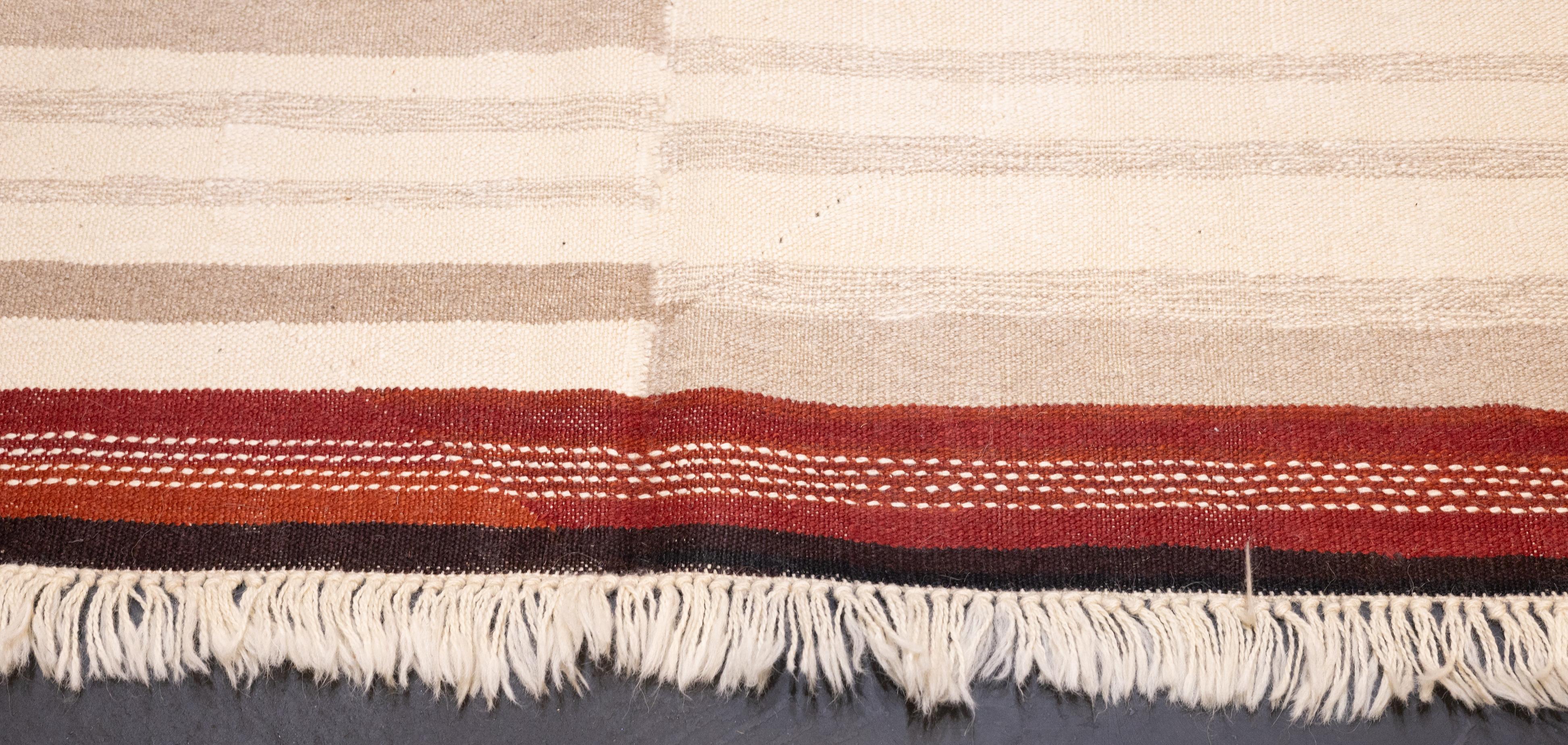20th Century Fine Vintage Scandinavian Kilim Rug 8'4'' x 12'2'' For Sale