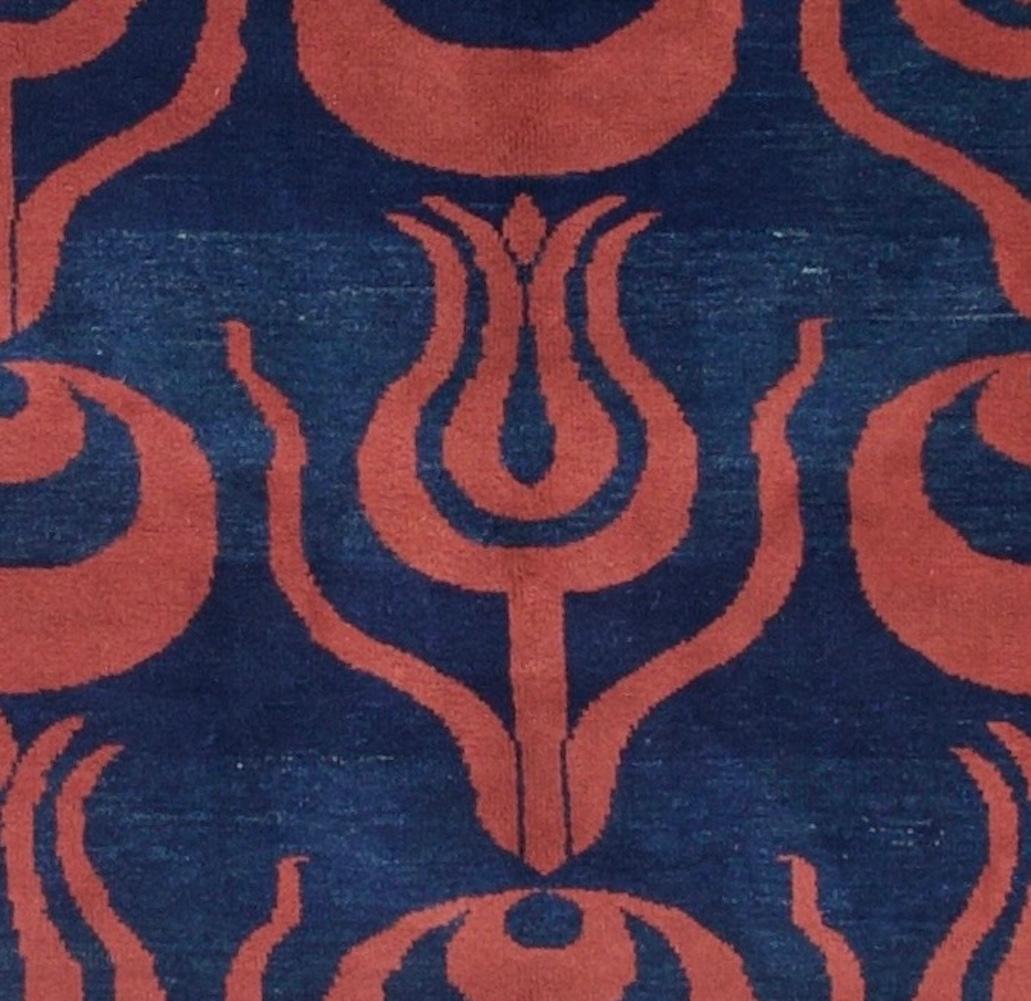 Feine Vintage skandinavischen quadratischen Kilim Teppich 5'2 x 5'6 (Skandinavisch) im Angebot
