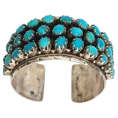 Pulsera Vintage de plata y coral Joyas tribales etnográficas