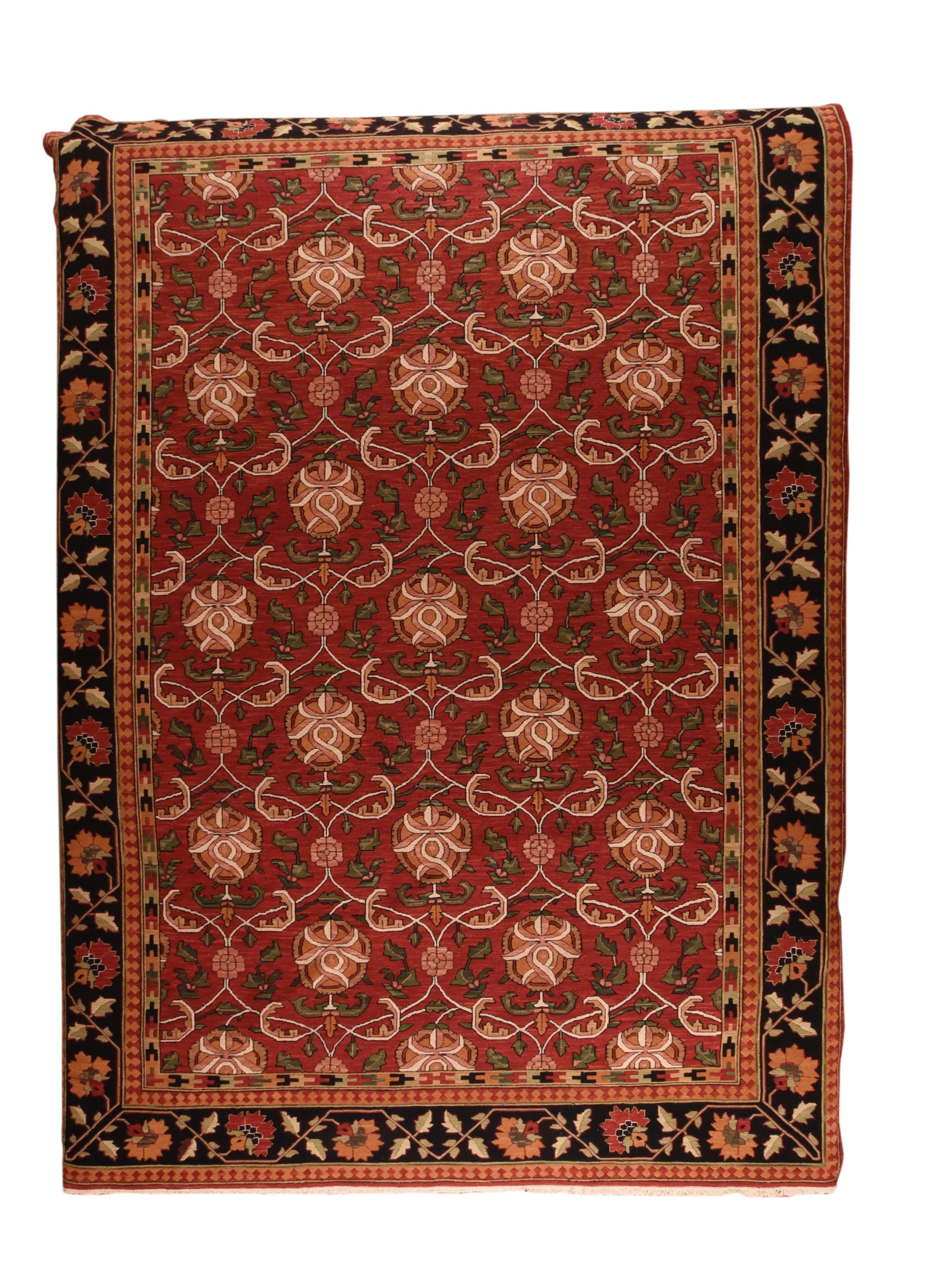 Hand-Knotted Sumak Manchoria Rug 10'0'' x 14'0'' For Sale