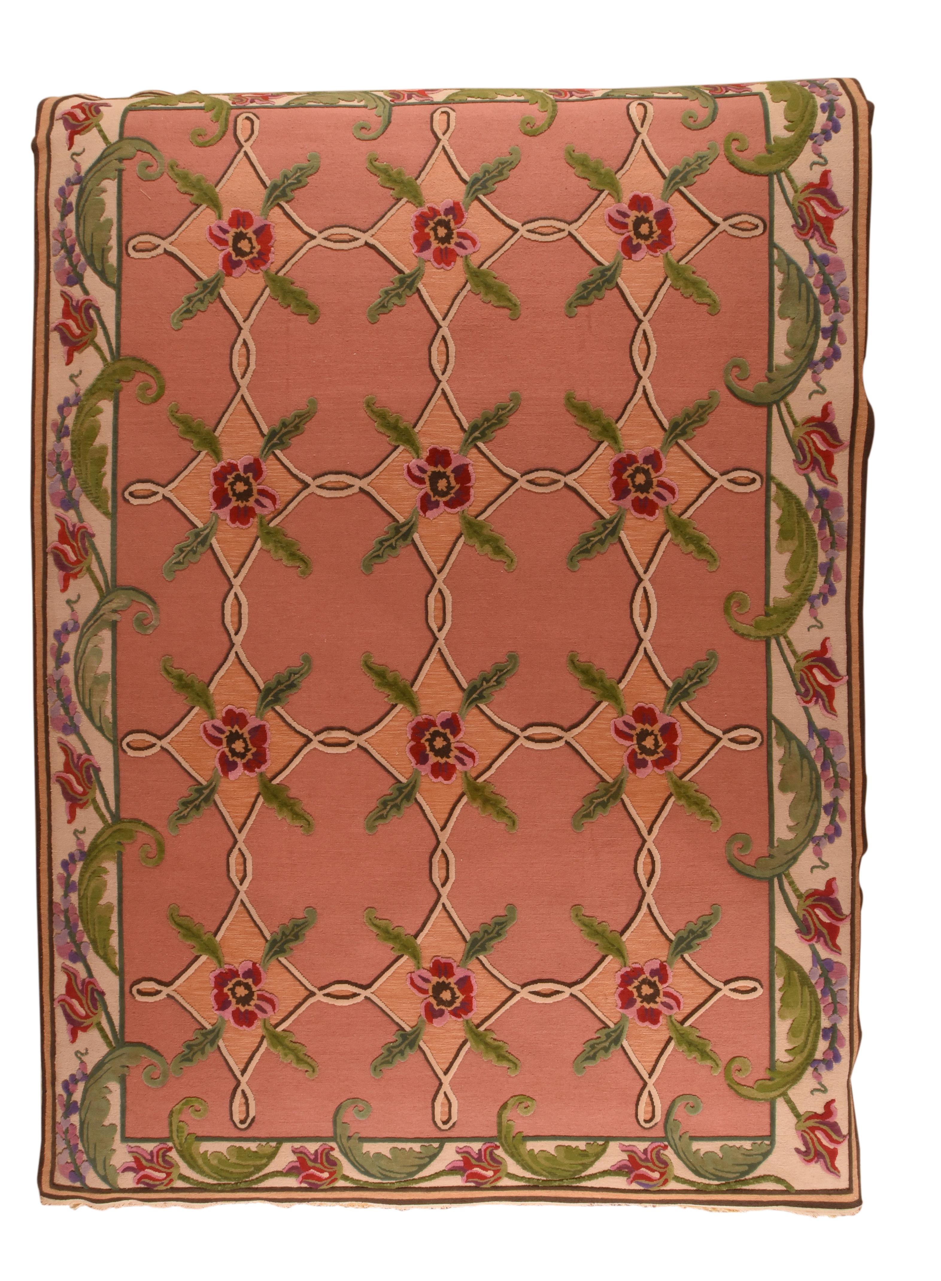 Hand-Knotted Vintage Sumak Manchoria Rug 10'0'' x 14'0'' For Sale