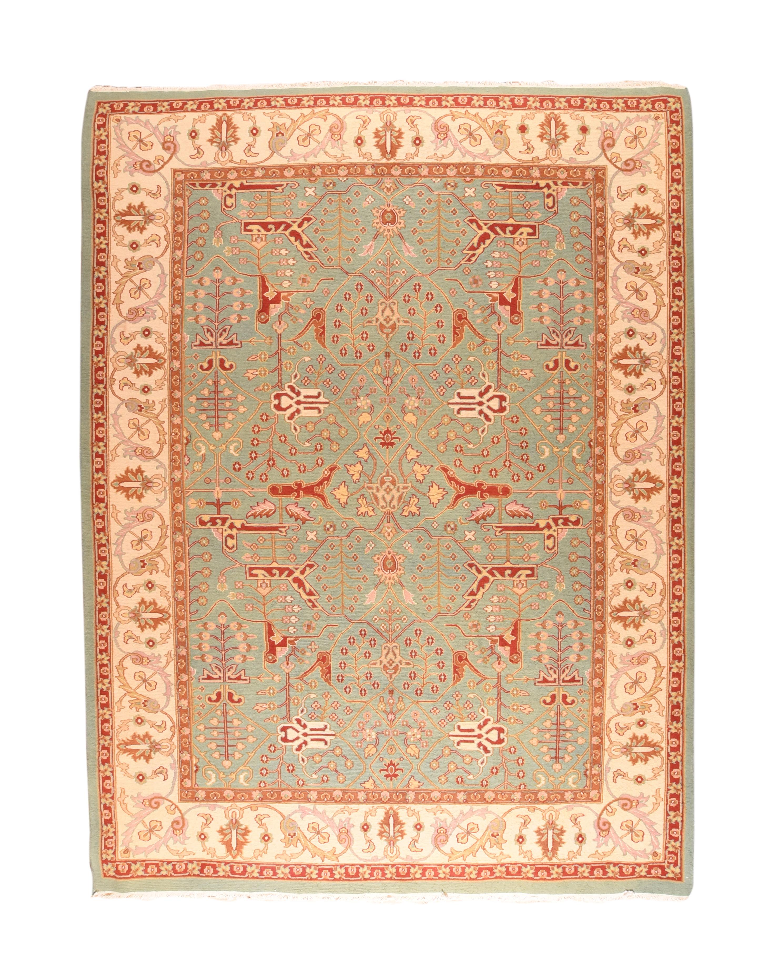 Hand-Knotted Sumak Area Rug, Flat-Weave Hand Knotted, circa 1970s