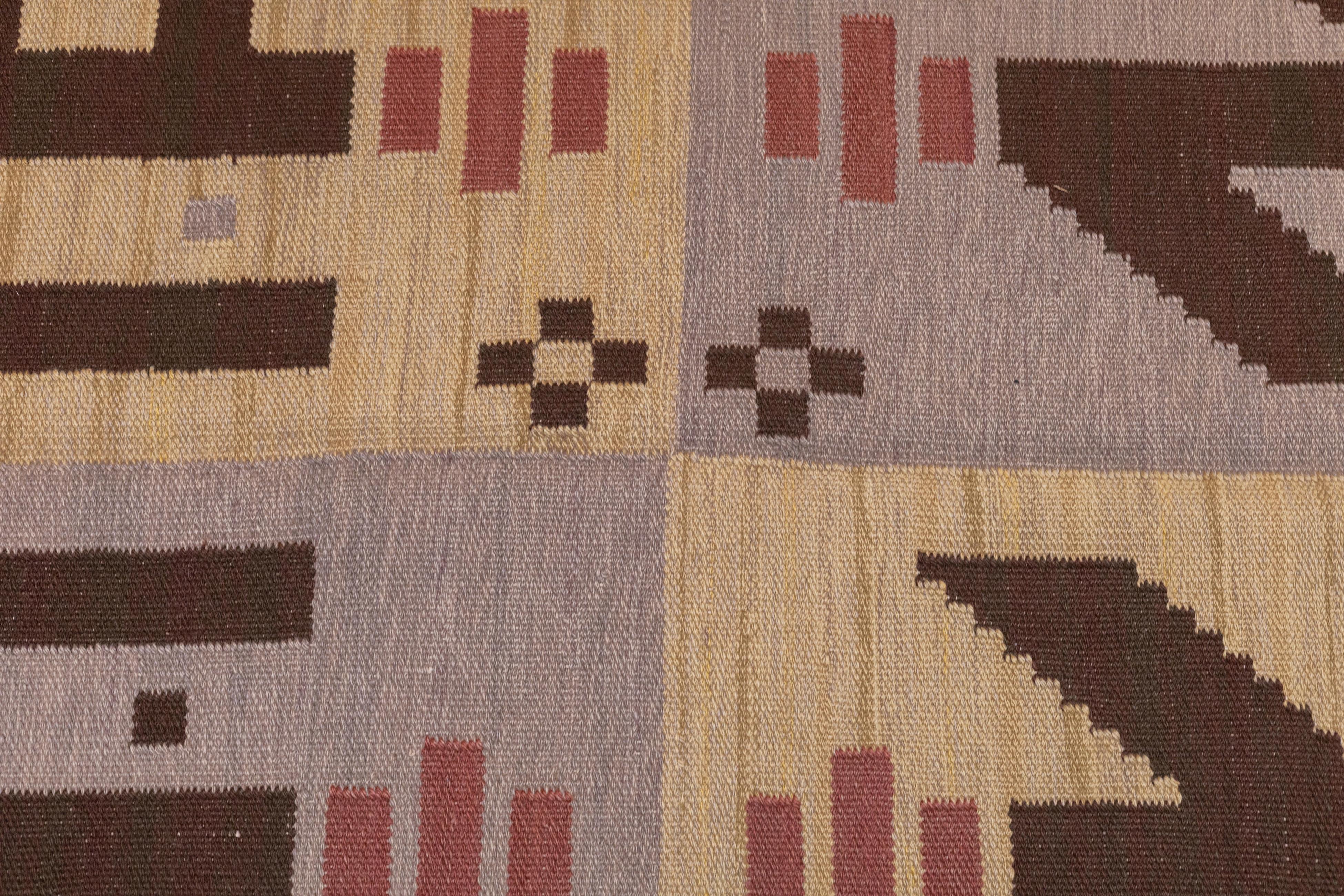 Tapis Kilim suédois à tissage plat 5'9'' x 10'3'' en vente 1