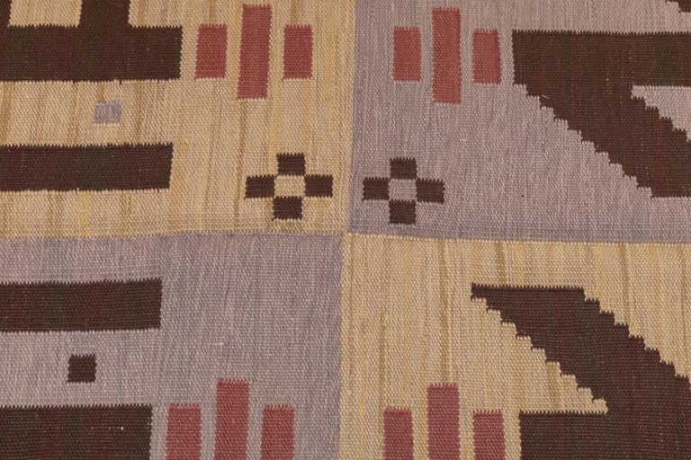 Tapis Kilim Long Coureur 8x35 Ivoire Tissé À La Main
