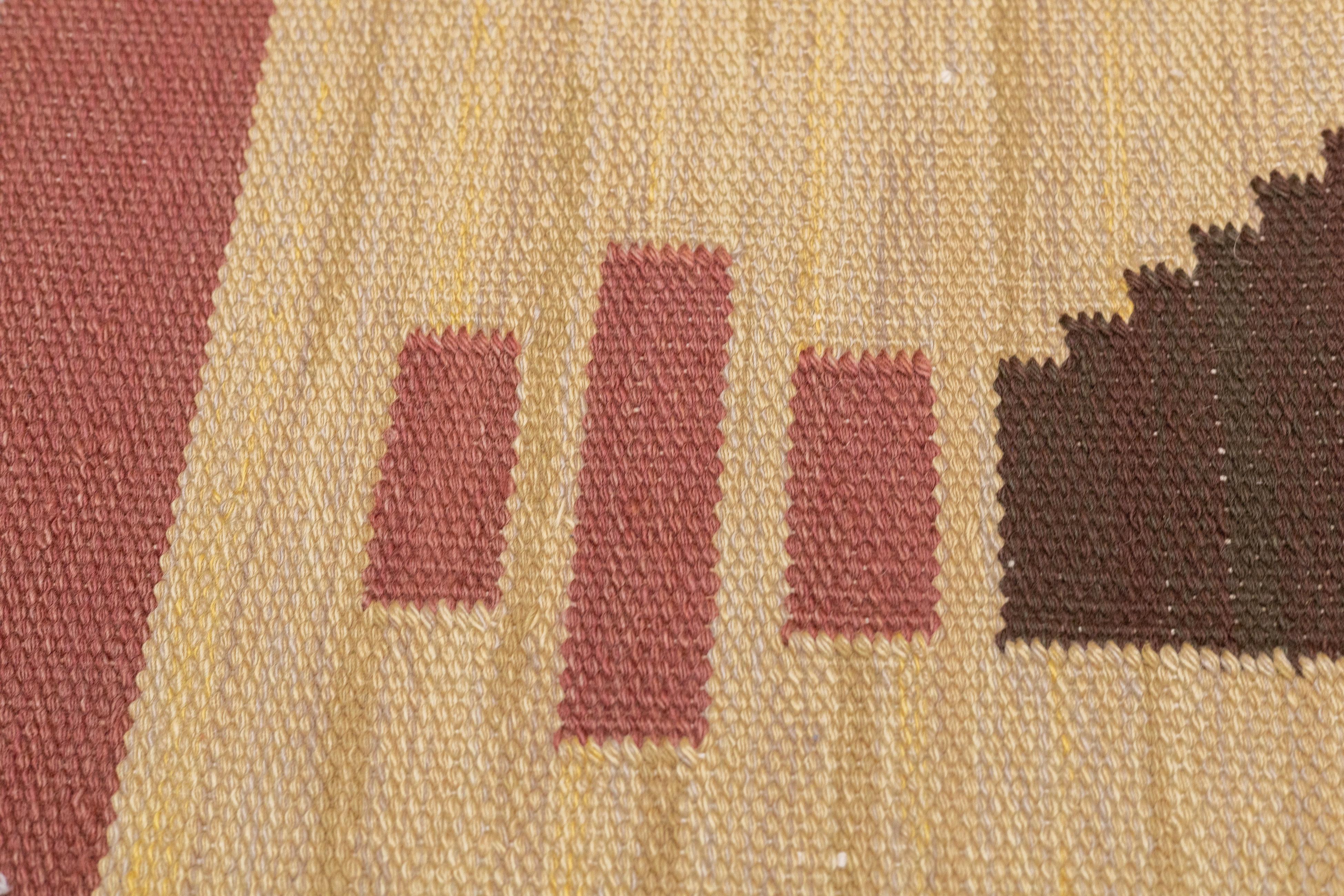 Tapis Kilim suédois à tissage plat 5'9'' x 10'3'' en vente 3