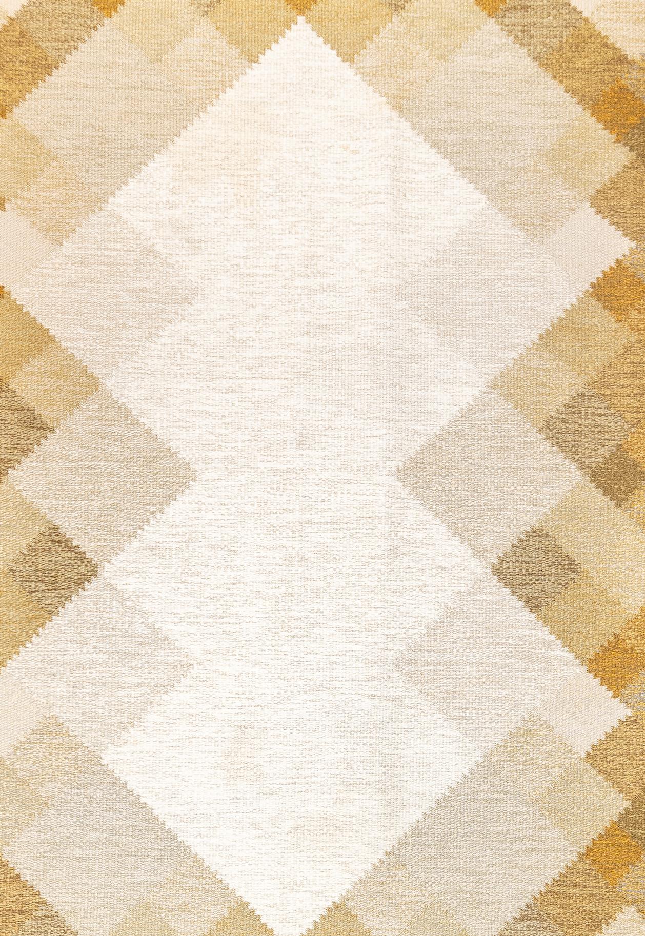 Svedese Fine Vintage Swedish kilim Flat Weave Wool Rug 6'5'' x 9'1'' in vendita