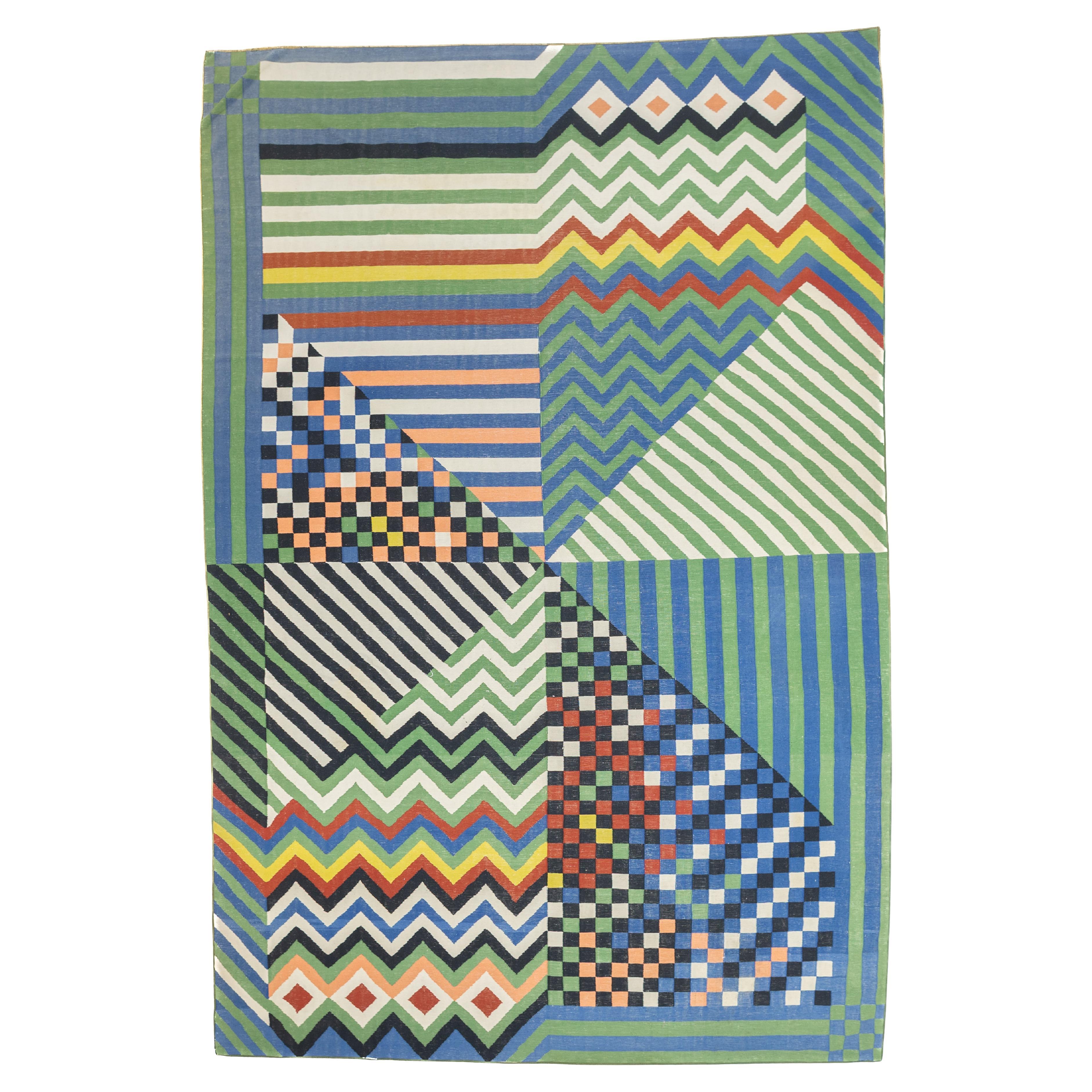 Fine Vintage Swedish Kilim Rug 10’10” x 16’6”