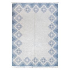 Fine Vintage Swedish Kilim Rug 4'1'' x 5'8''