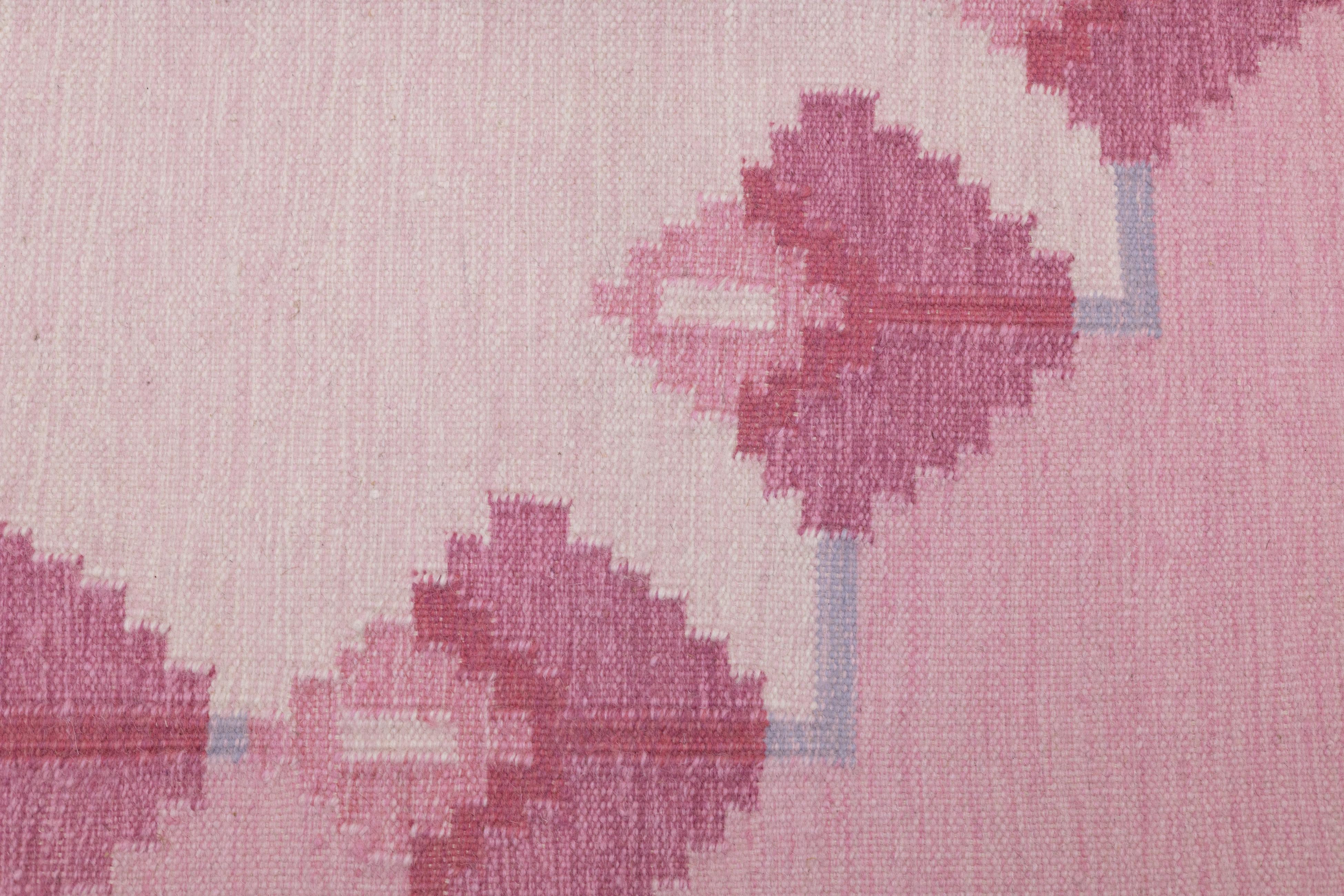 Fine Vintage Swedish Kilim Rug 4'6'' x 6'6'' For Sale 2