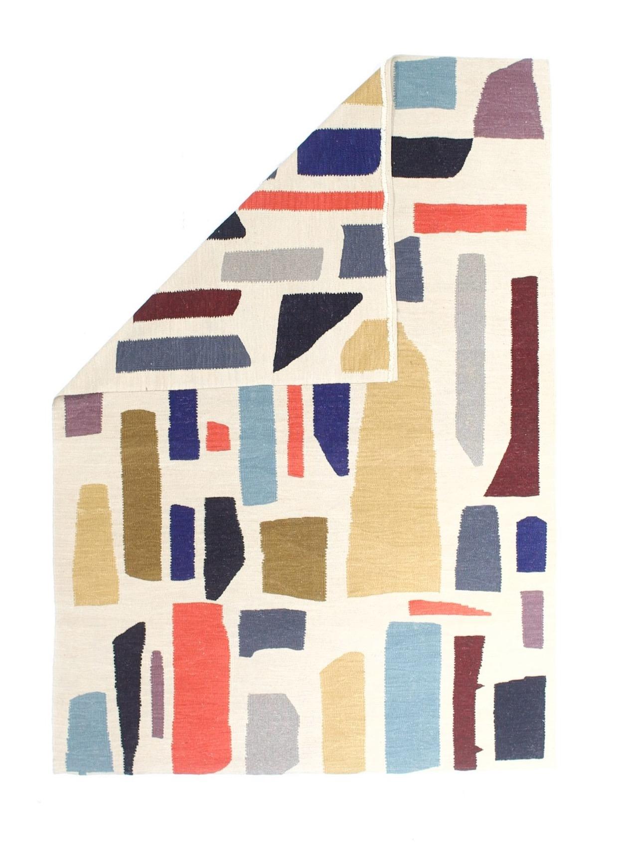 Fine Vintage Swedish Kilim Wool Rug 6'1