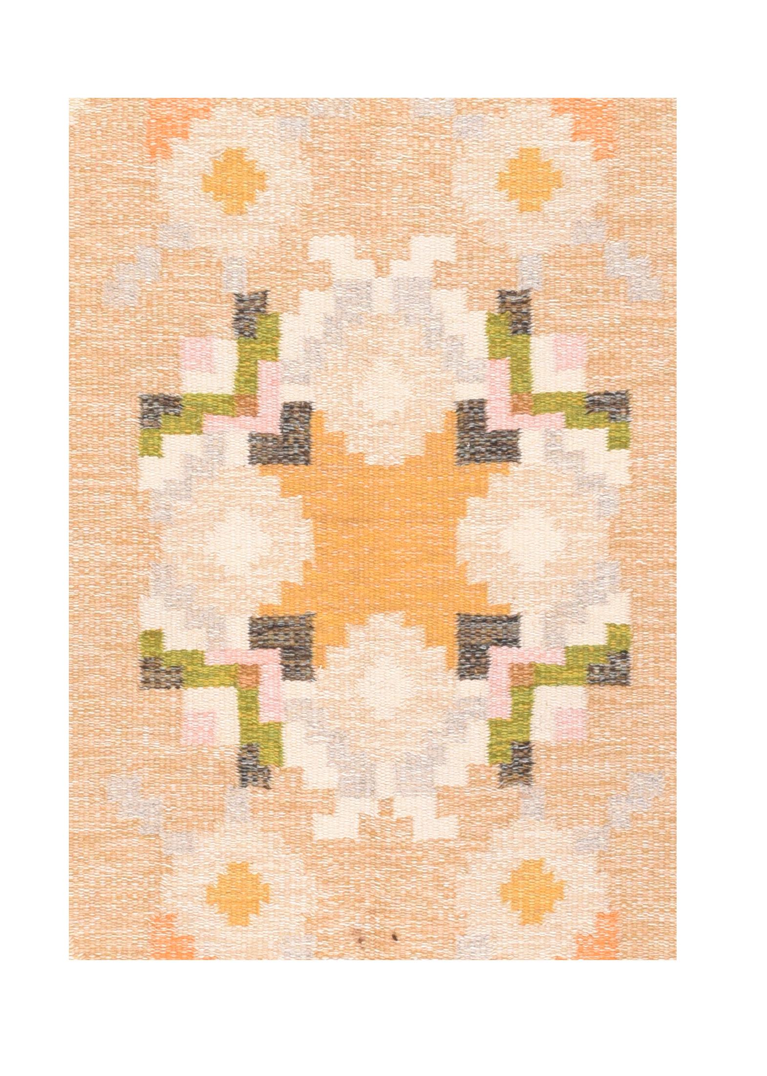 Fine vintage Swedish rug/carpet, hand knotted, circa 1950s

Design: Floral

Carpets and rugs have been handmade knotted wool in Sweden for centuries, taking on many different forms and functions over the course of time. Rugs woven in the