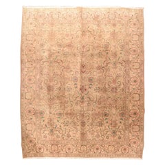 Fina Alfombra Persa Tabriz Vintage 10'2'' x 12'10''