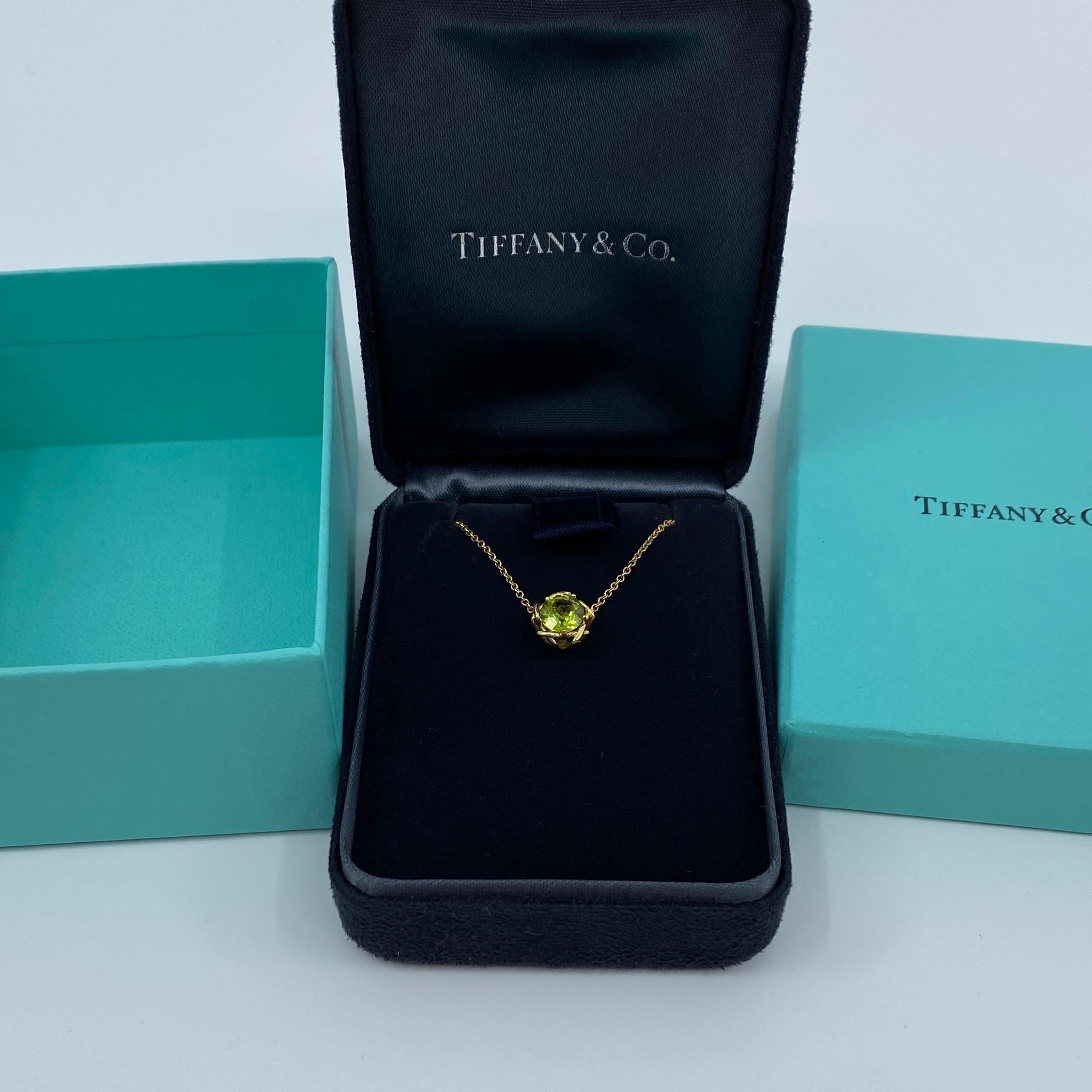 vintage peridot necklace