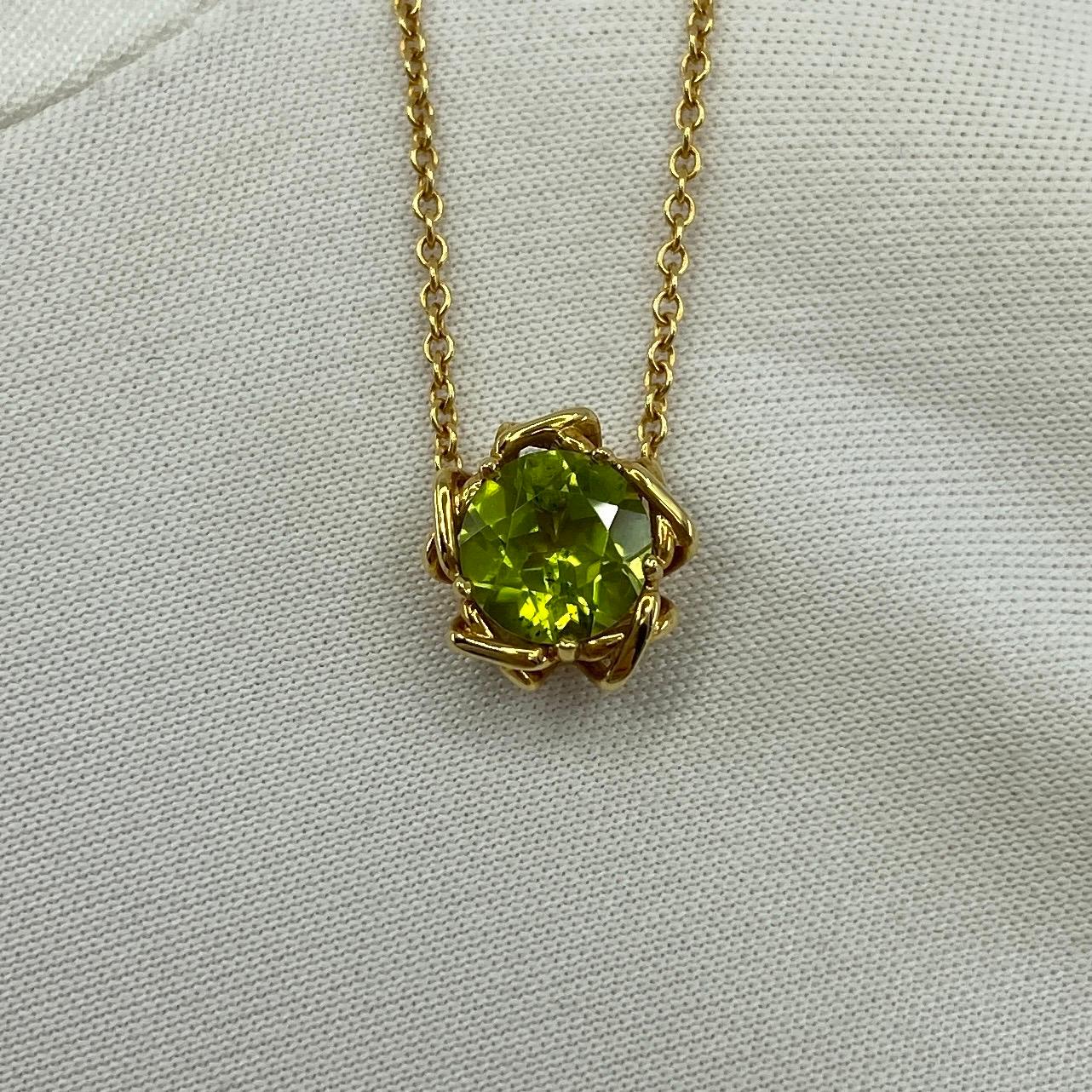 antique peridot necklace