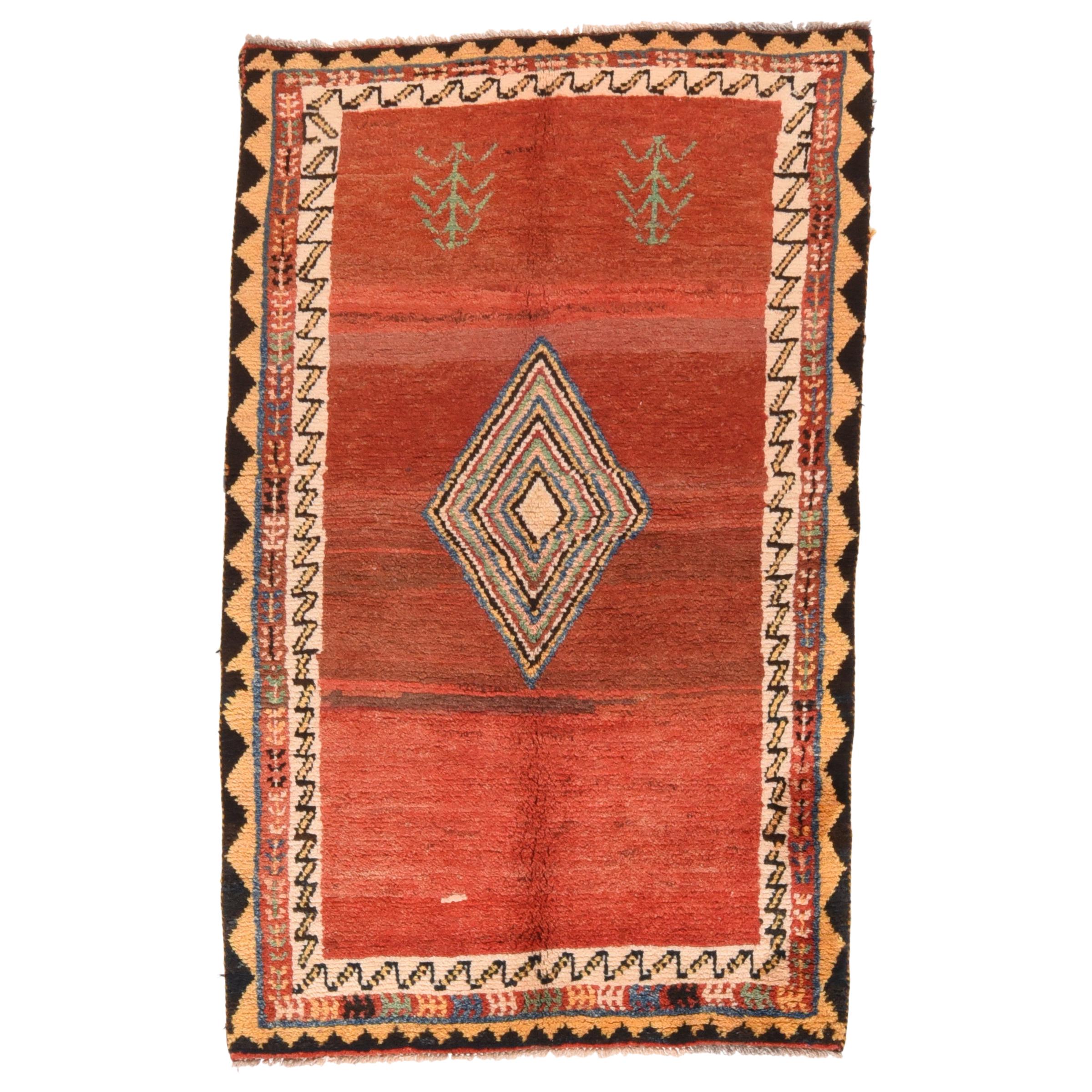 Fine Vintage Tribal Persian Gabbeh, Hand Knotted, circa 1930s