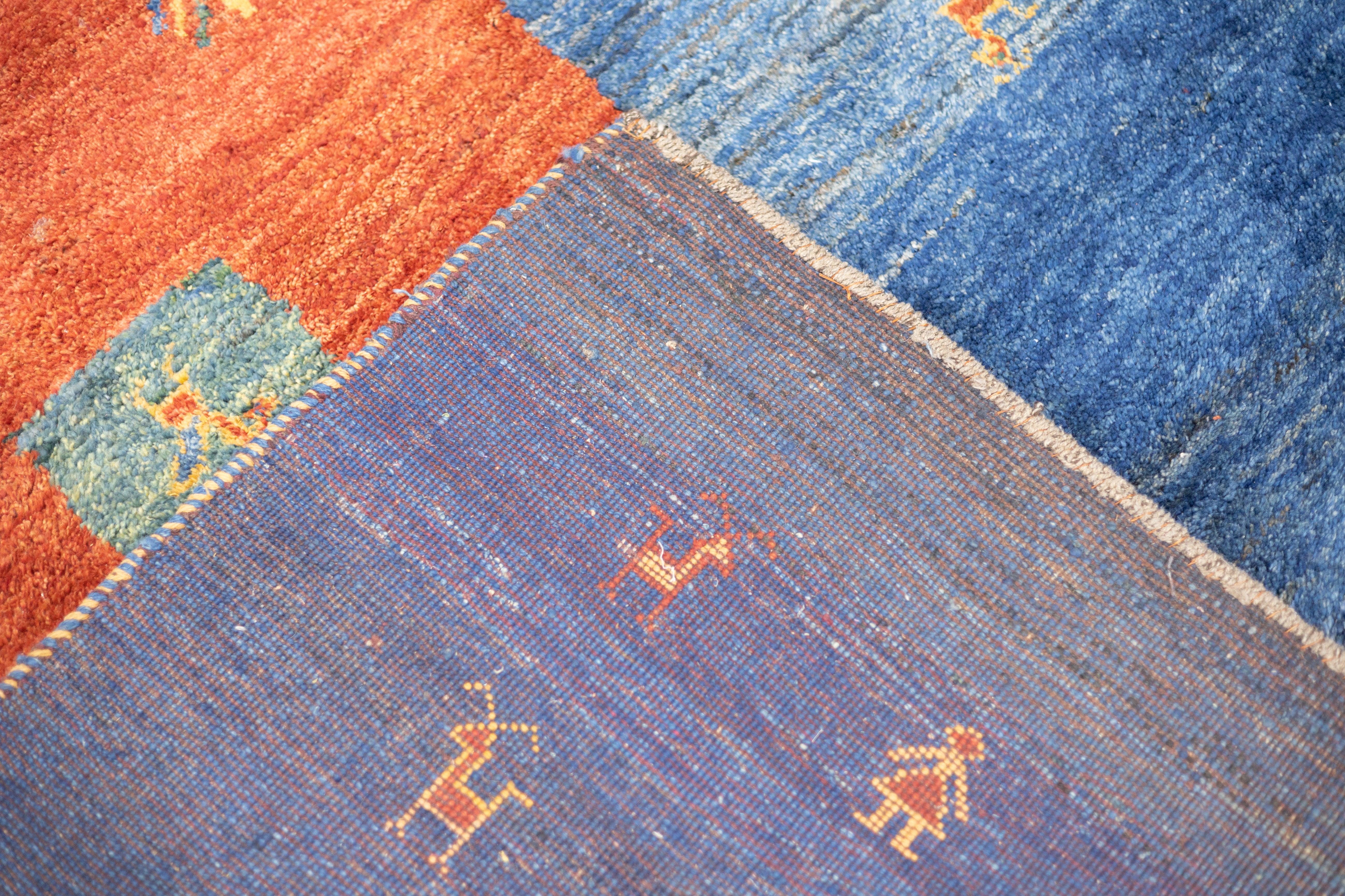 Fine Vintage Tribal Persian Gabbeh Rug 6'3'' x 9'3'' For Sale 6