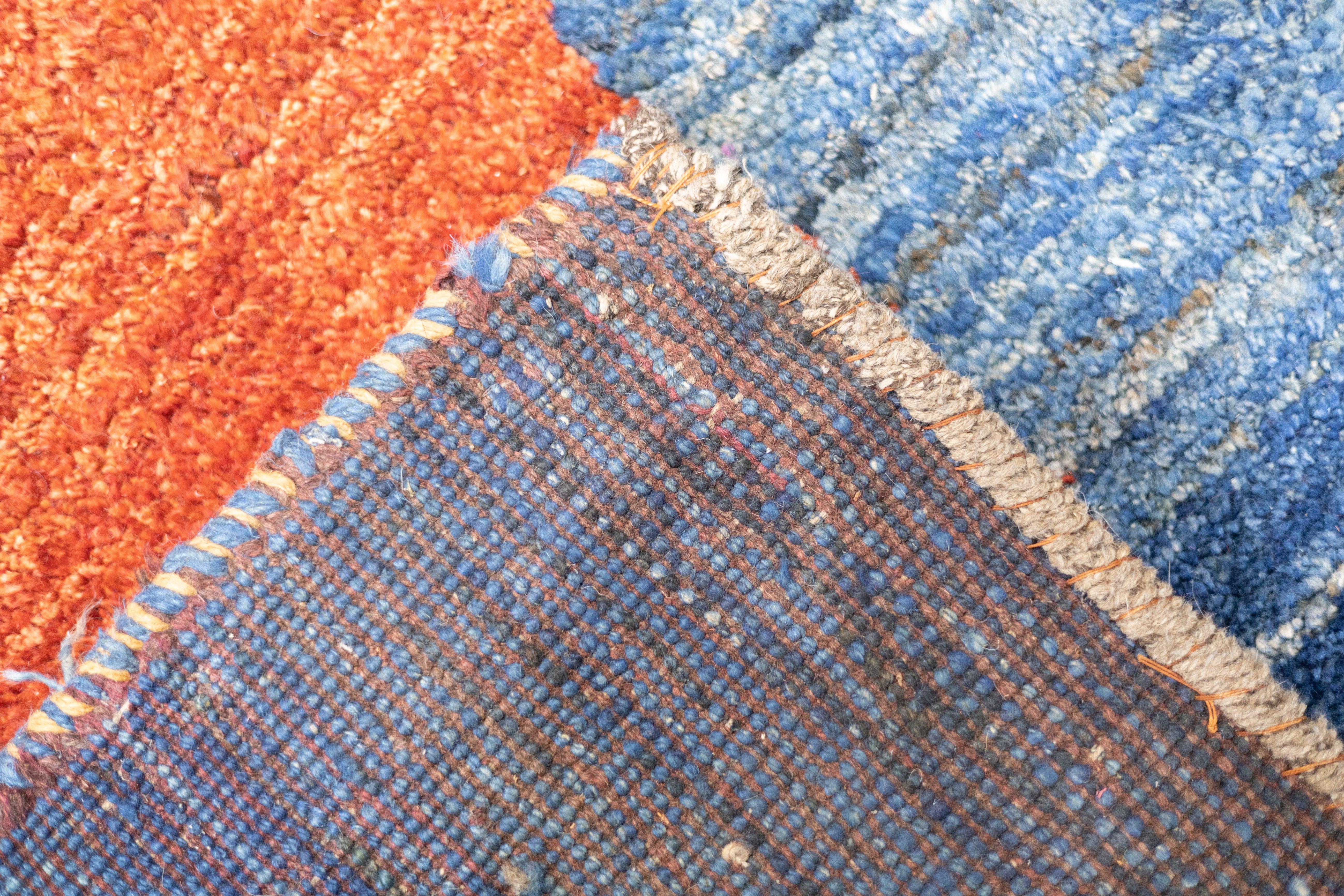 Fine Vintage Tribal Persian Gabbeh Rug 6'3'' x 9'3'' For Sale 7