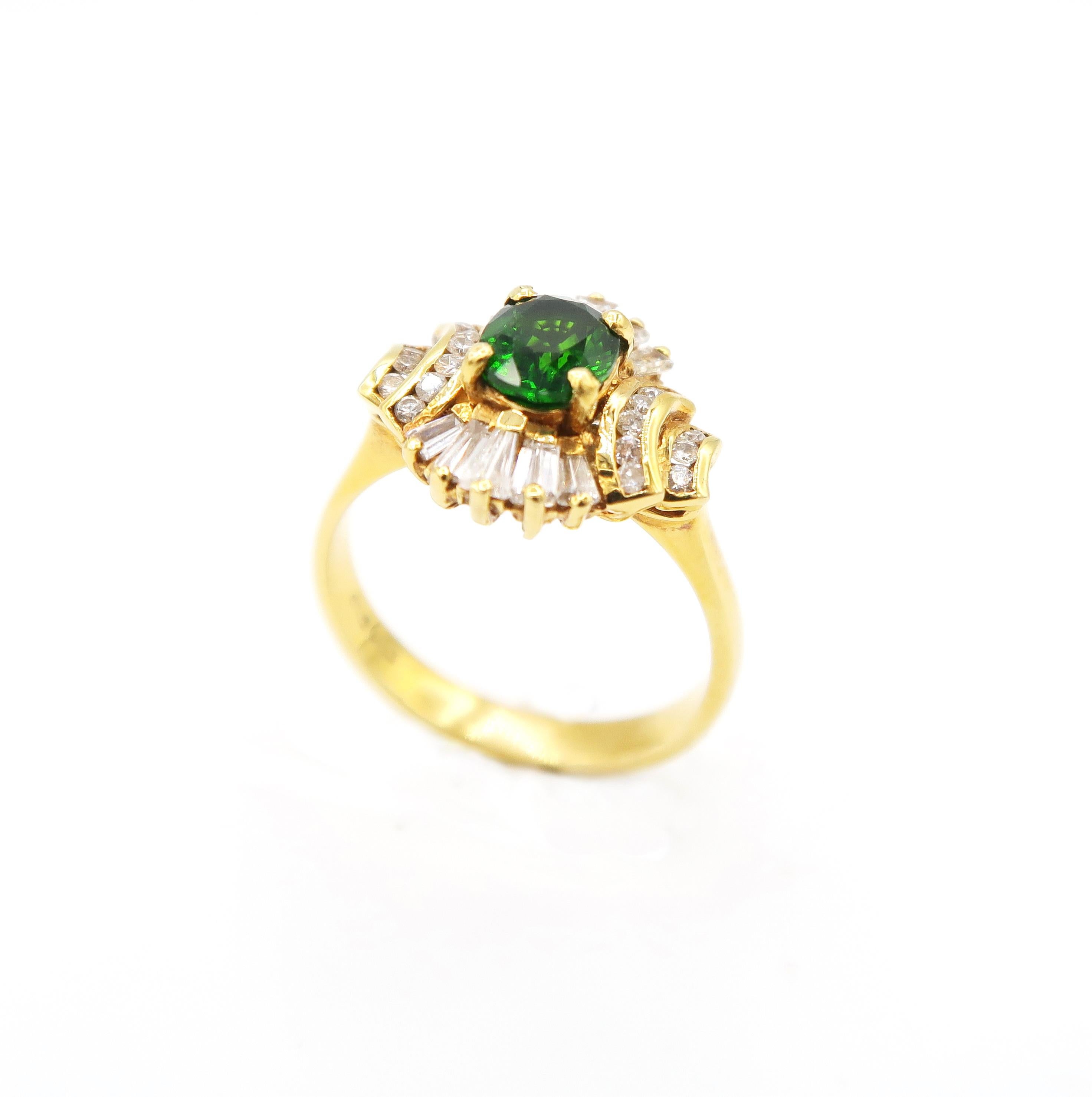 vintage tsavorite ring