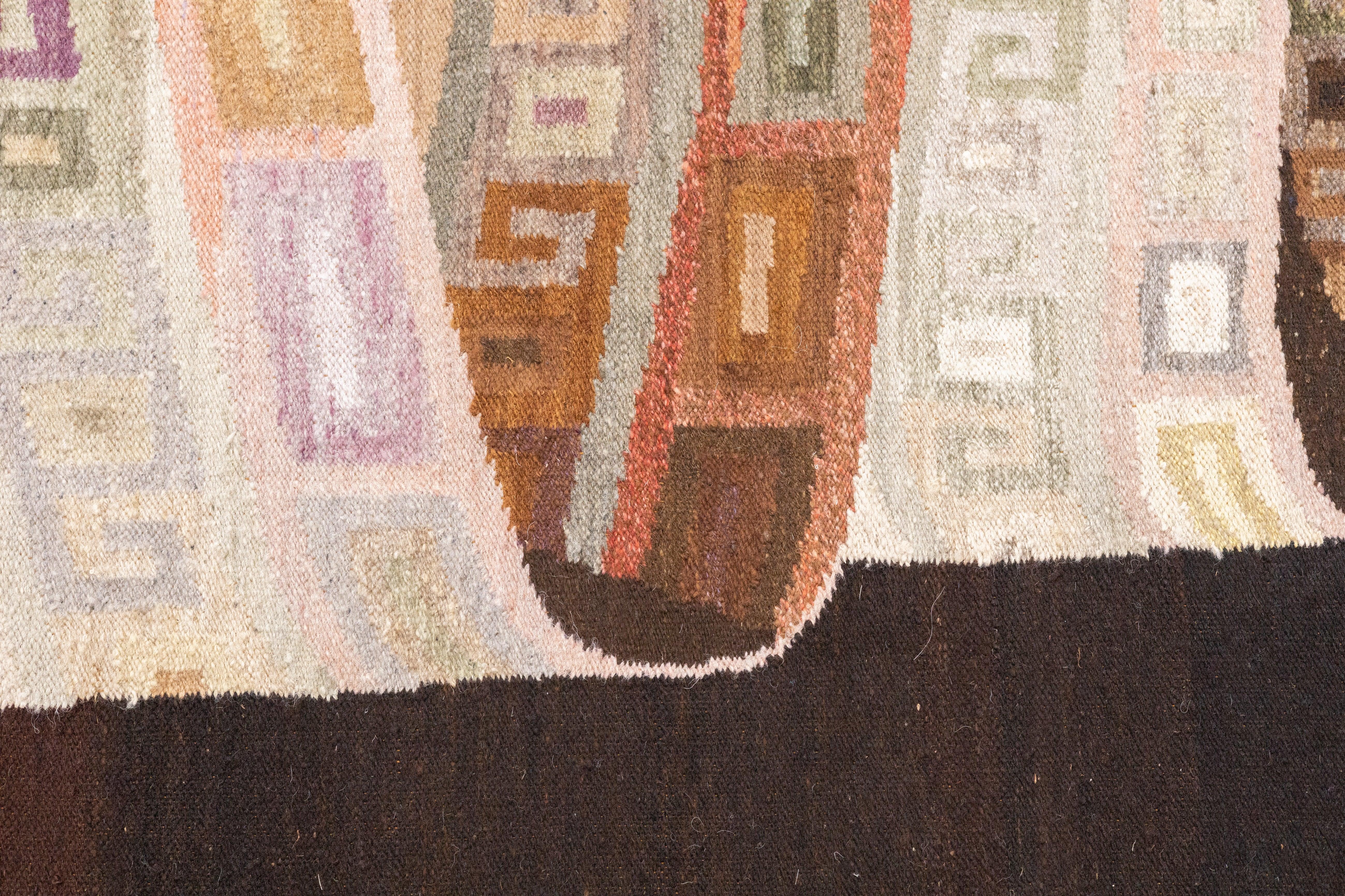 Fine Vintage Turkish Kilim Rug  4'0