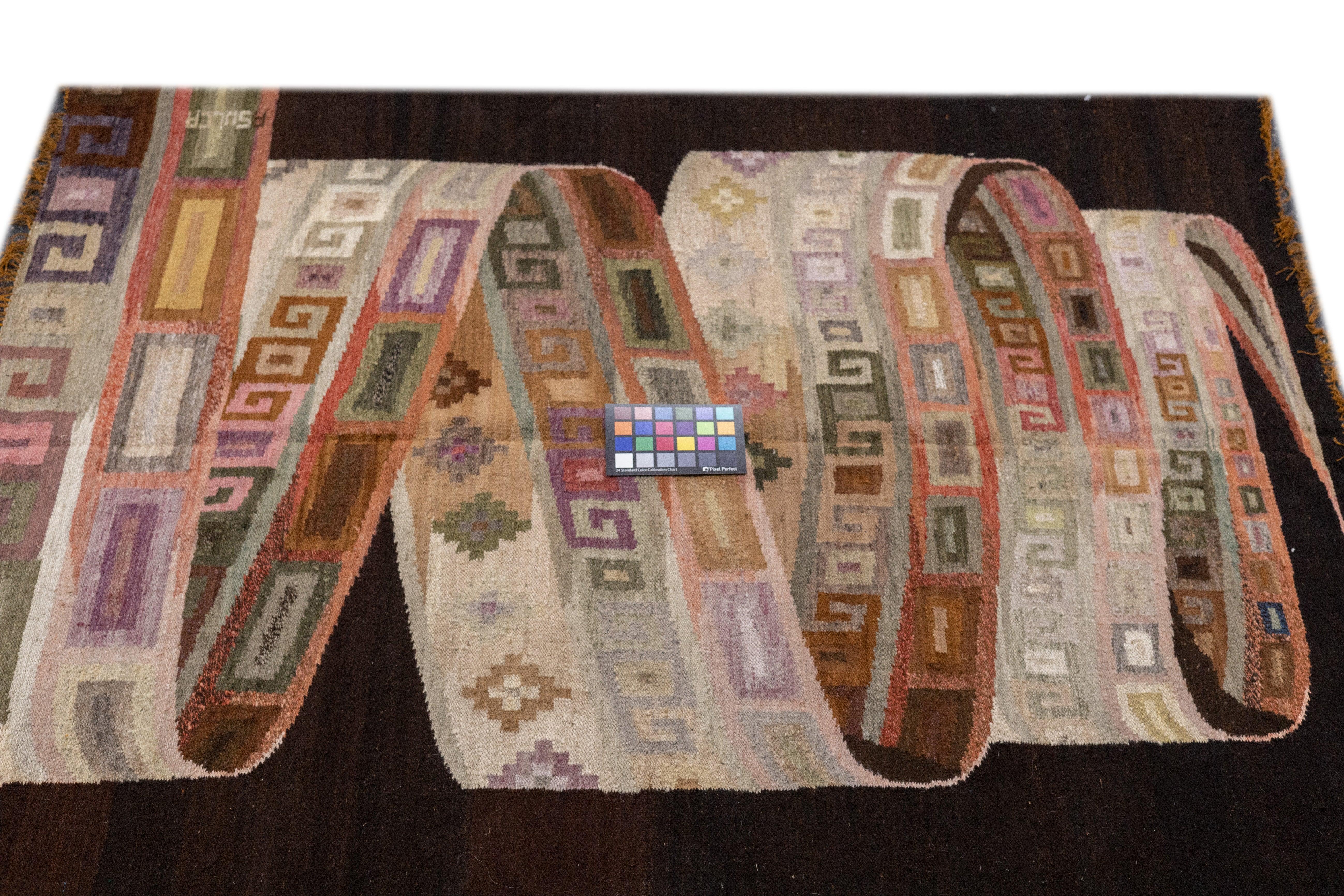 Fine Vintage Turkish Kilim Rug  4'0