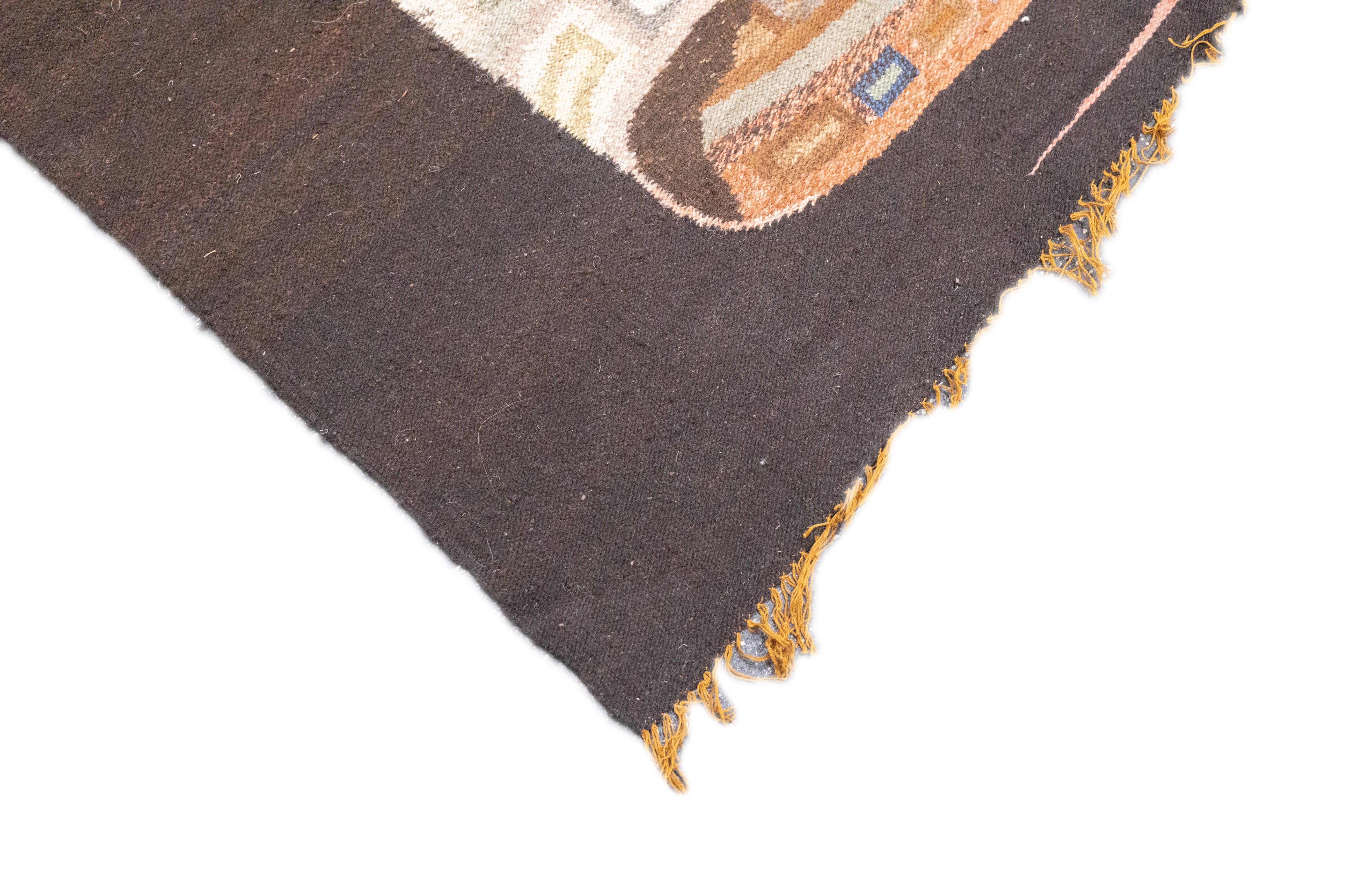 Fine Vintage Turkish Kilim Rug  4'0