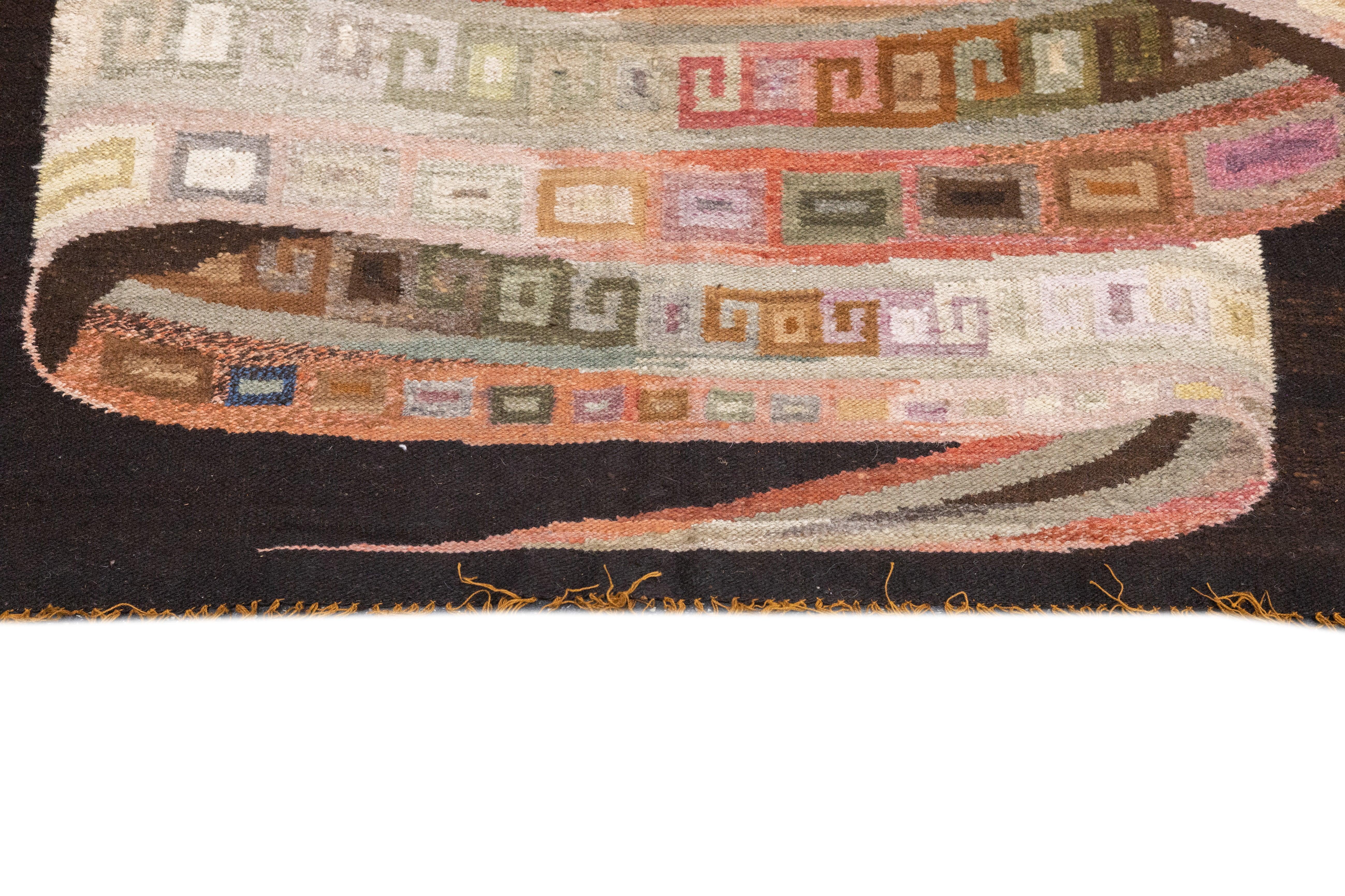 20th Century Fine Vintage Turkish Kilim Rug  4'0