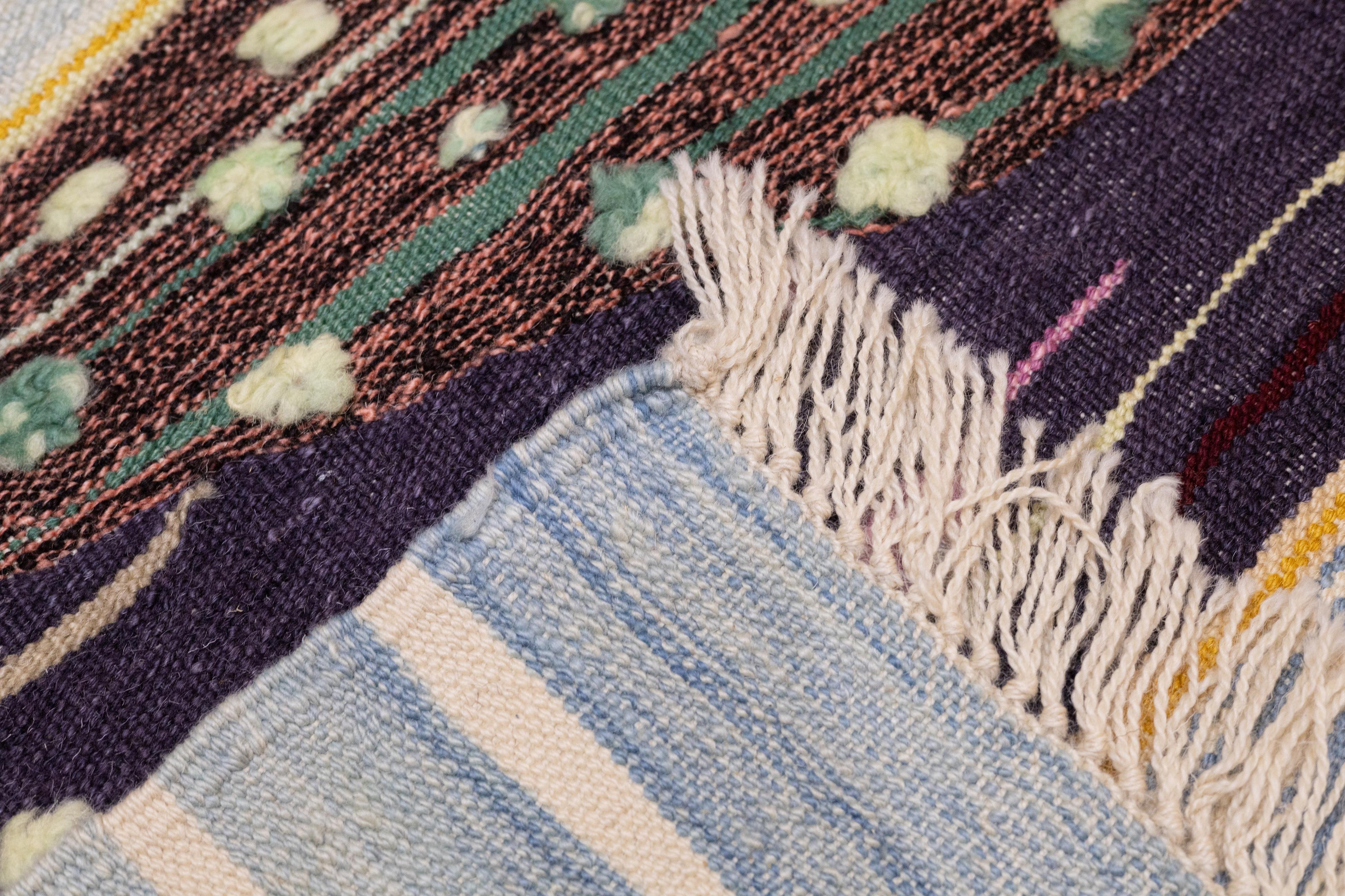 Türkischer Vintage-Kelim-Teppich im Vintage-Stil 4'0