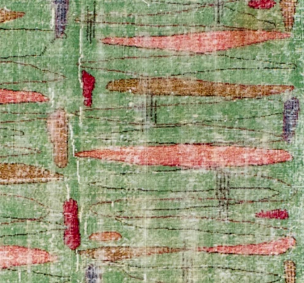 Fine Vintage Türkisch Moderne Wolle Teppich 5' x 7'2