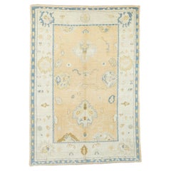 Alfombra Turca Oushak Fina Vintage 6'3" x 9'1