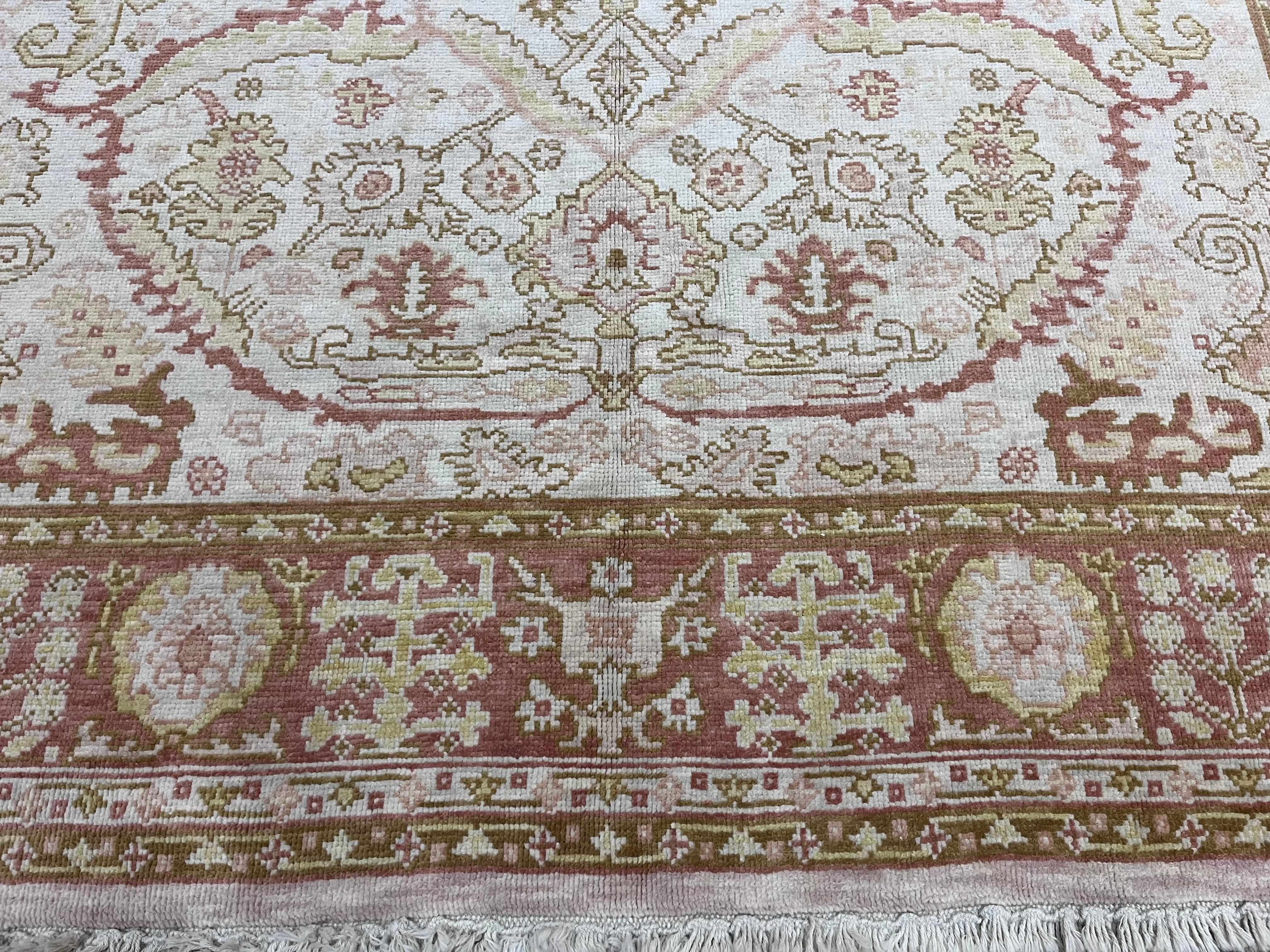 Fine Vintage Türkisch Oushak Teppich 8'0