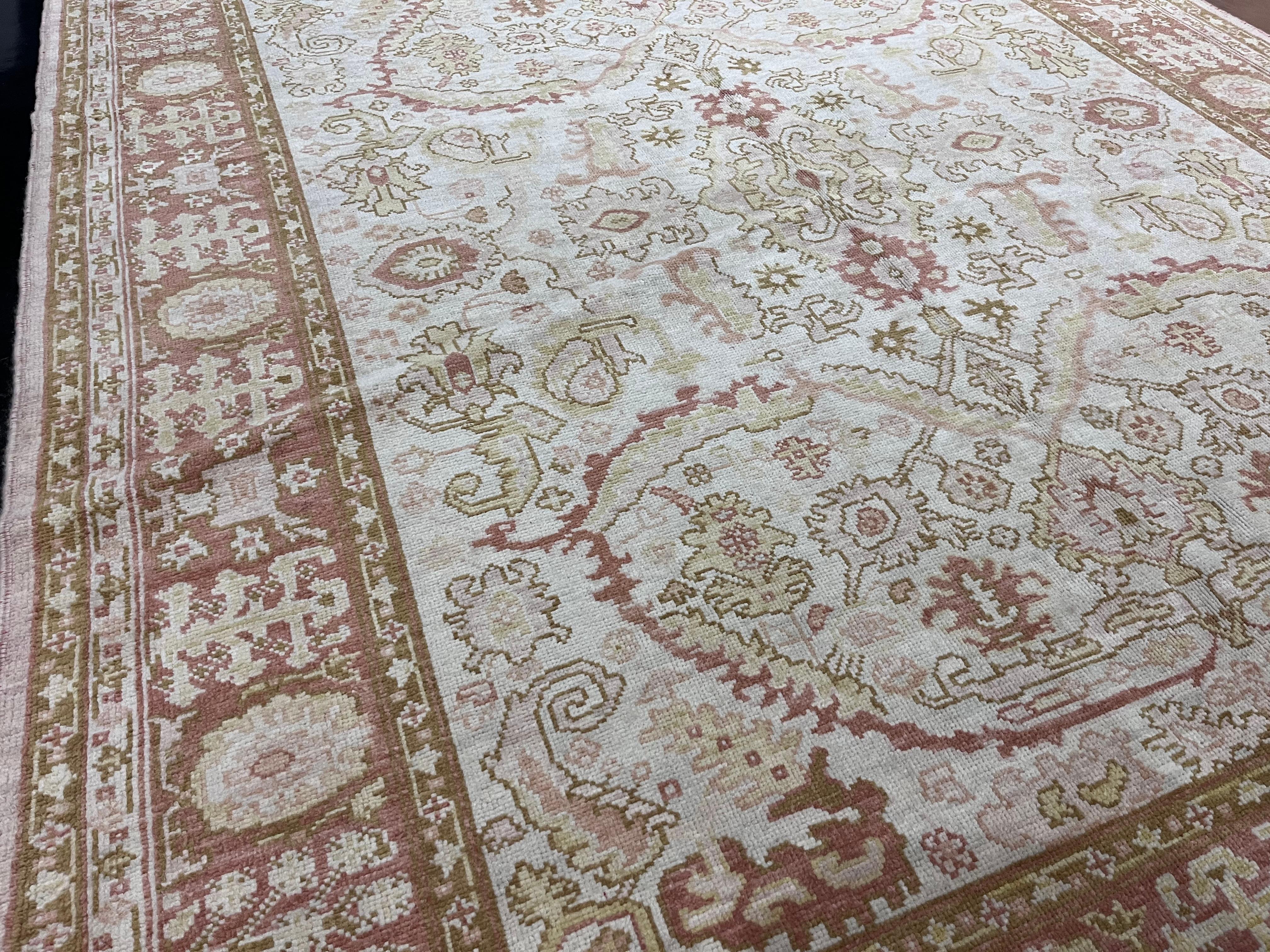 Fine Vintage Türkisch Oushak Teppich 8'0