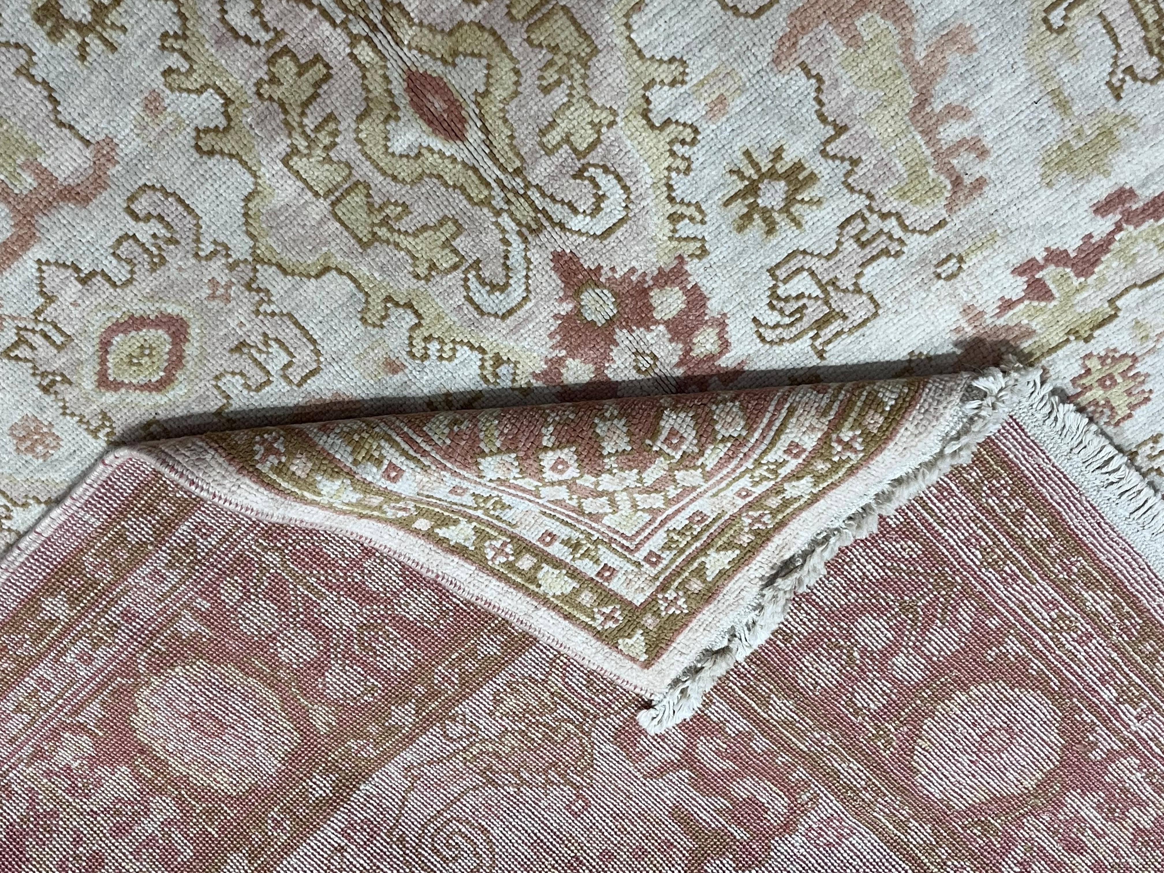 Fine Vintage Türkisch Oushak Teppich 8'0