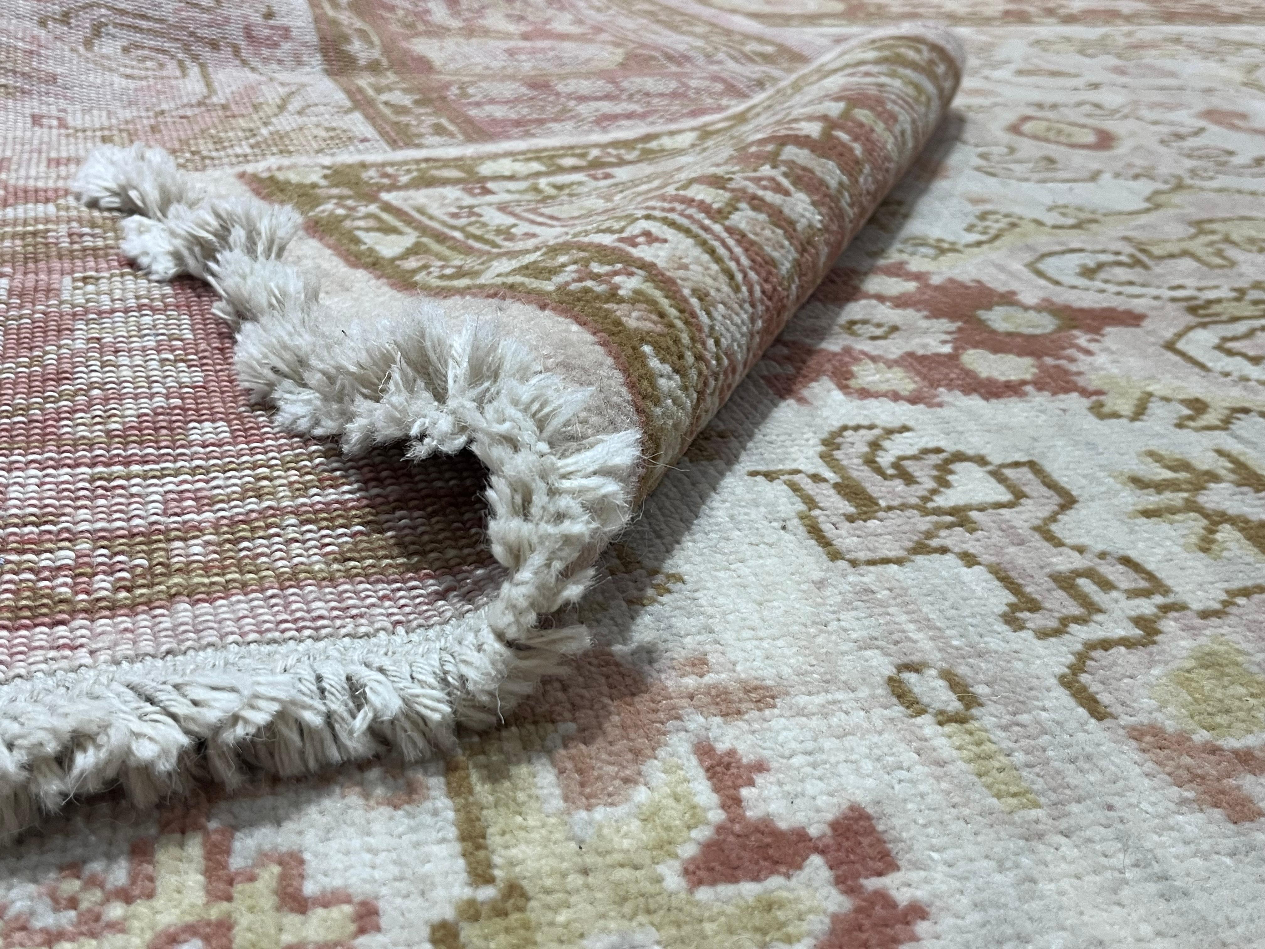 Fine Vintage Türkisch Oushak Teppich 8'0