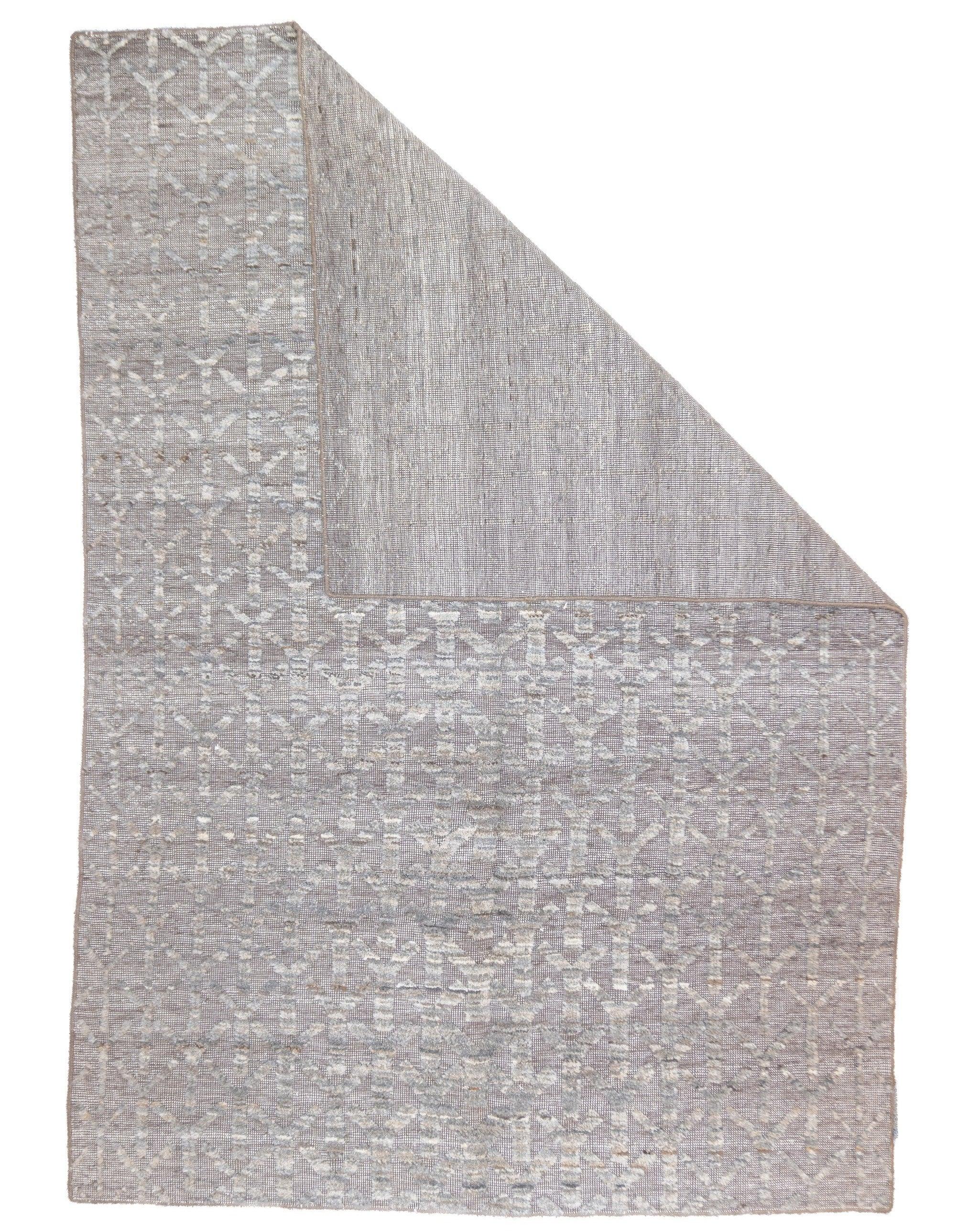 Fine Vintage Türkisch Oushak Wolle Teppich 5'7'' x 8'1''.