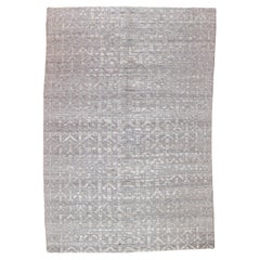 Fine Vintage Turkish Oushak Wool Rug 5'7'' x 8'1''