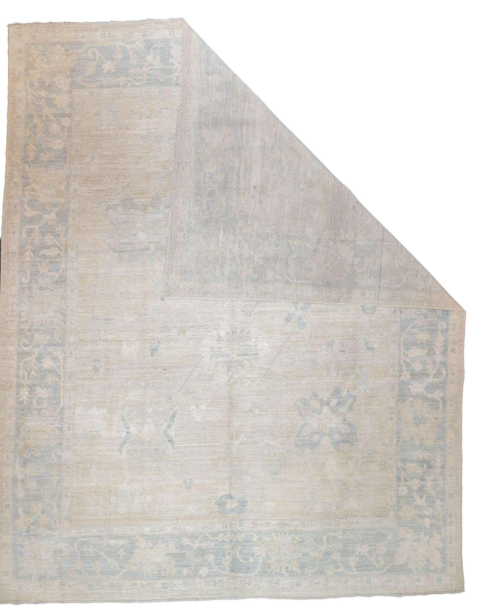 Tapis vintage en laine turque Oushak 8'1'' x 10'2''.
