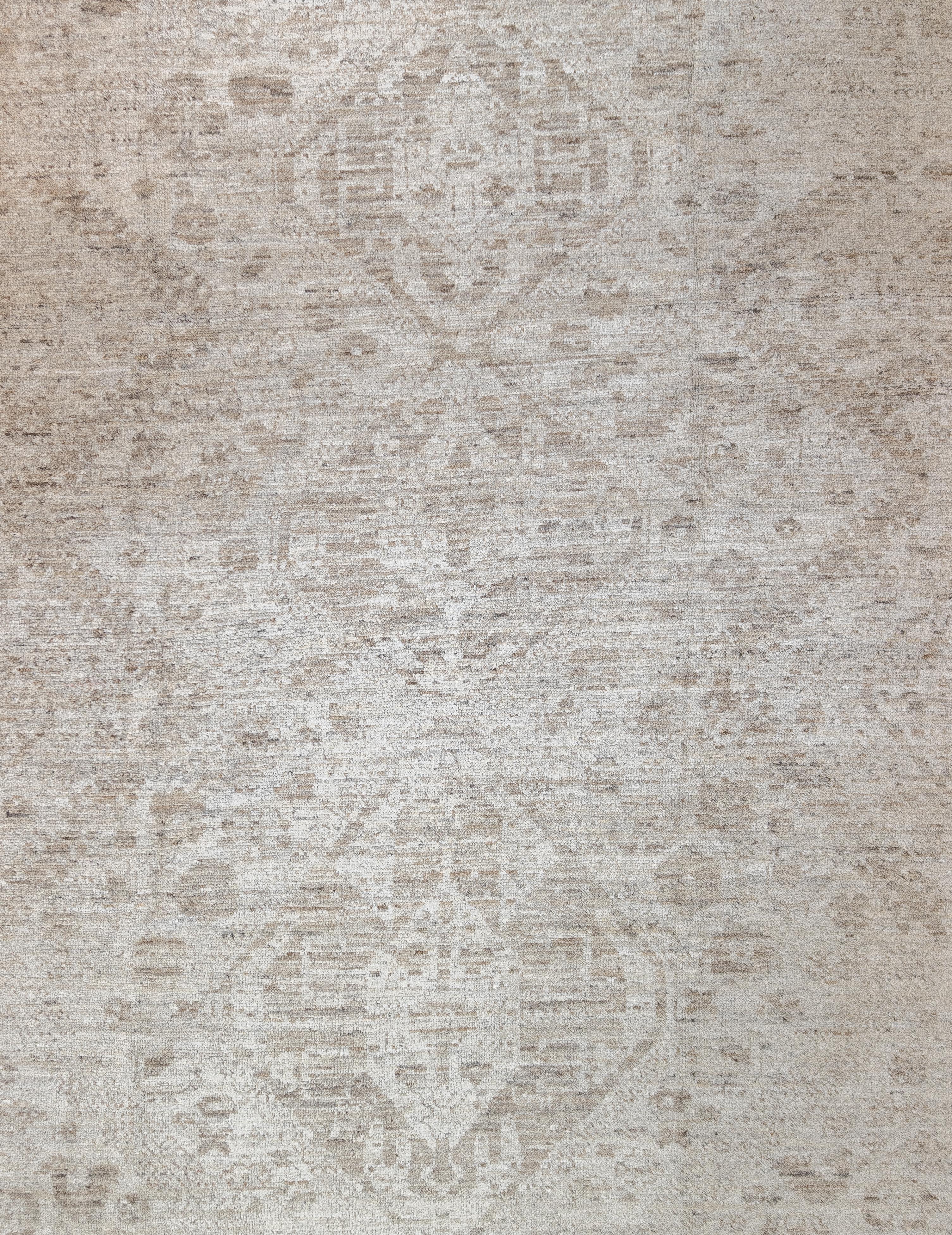 20th Century Fine Vintage Turkish Oushak Wool Rug 8'1'' x 10'4'' For Sale