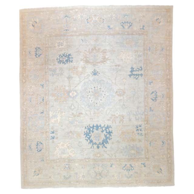 Antique Turkish Oushak Rug - 13' x 14' For Sale at 1stDibs