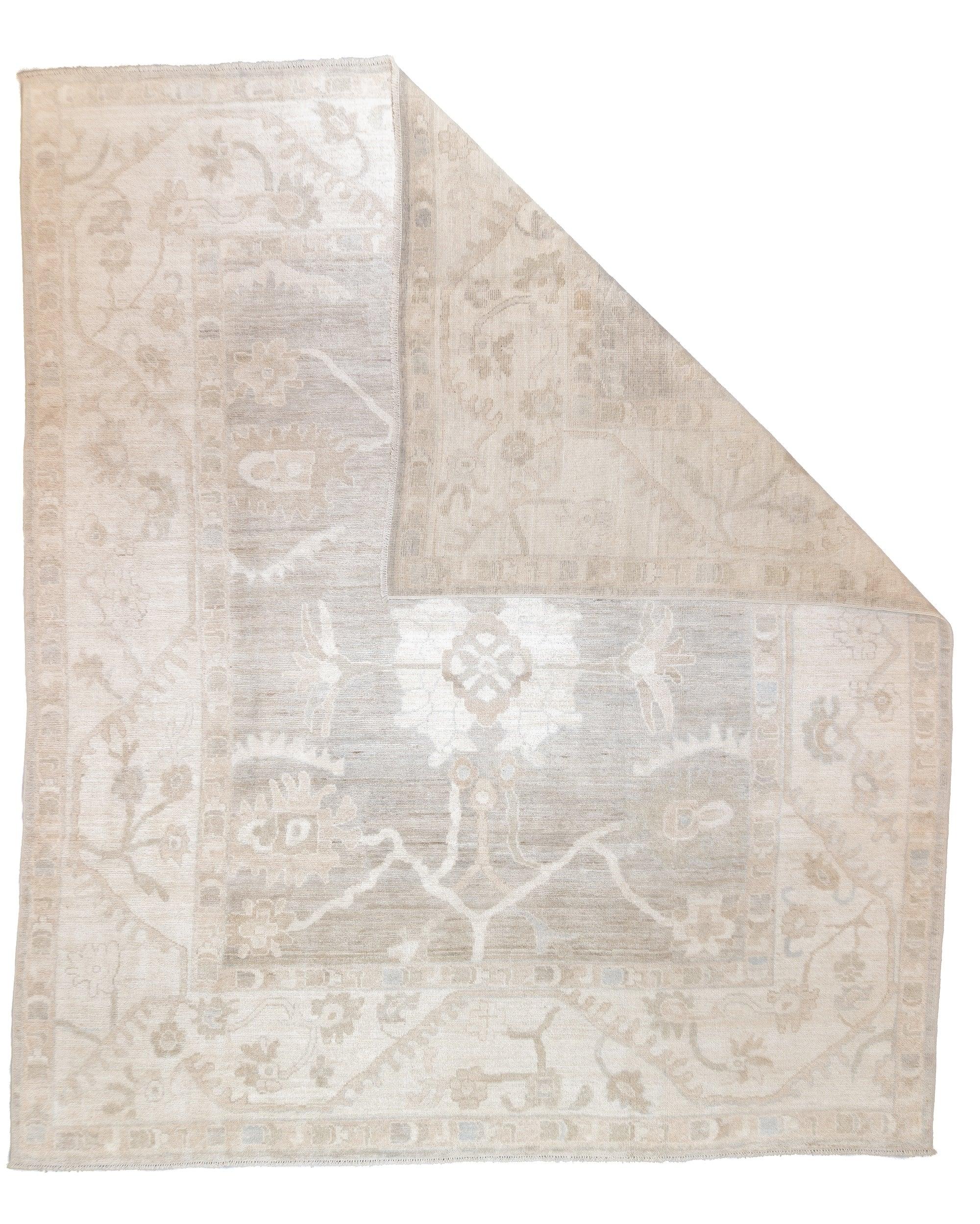 Fine Vintage Turkish Oushak Wool Rug 8'1'' x 9'8''.