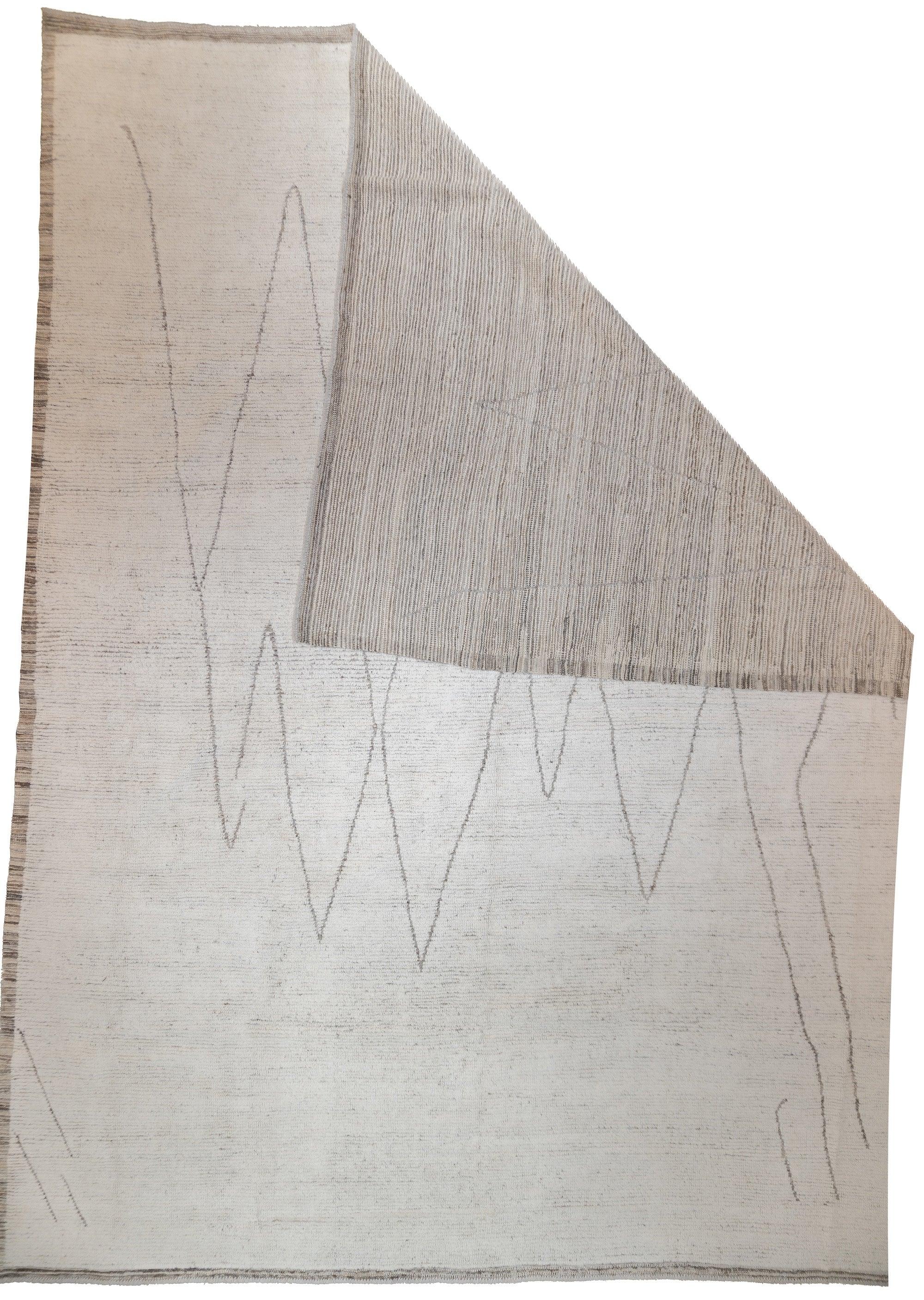 Tappeto vintage in lana Oushak 8'11'' x 11'9''.