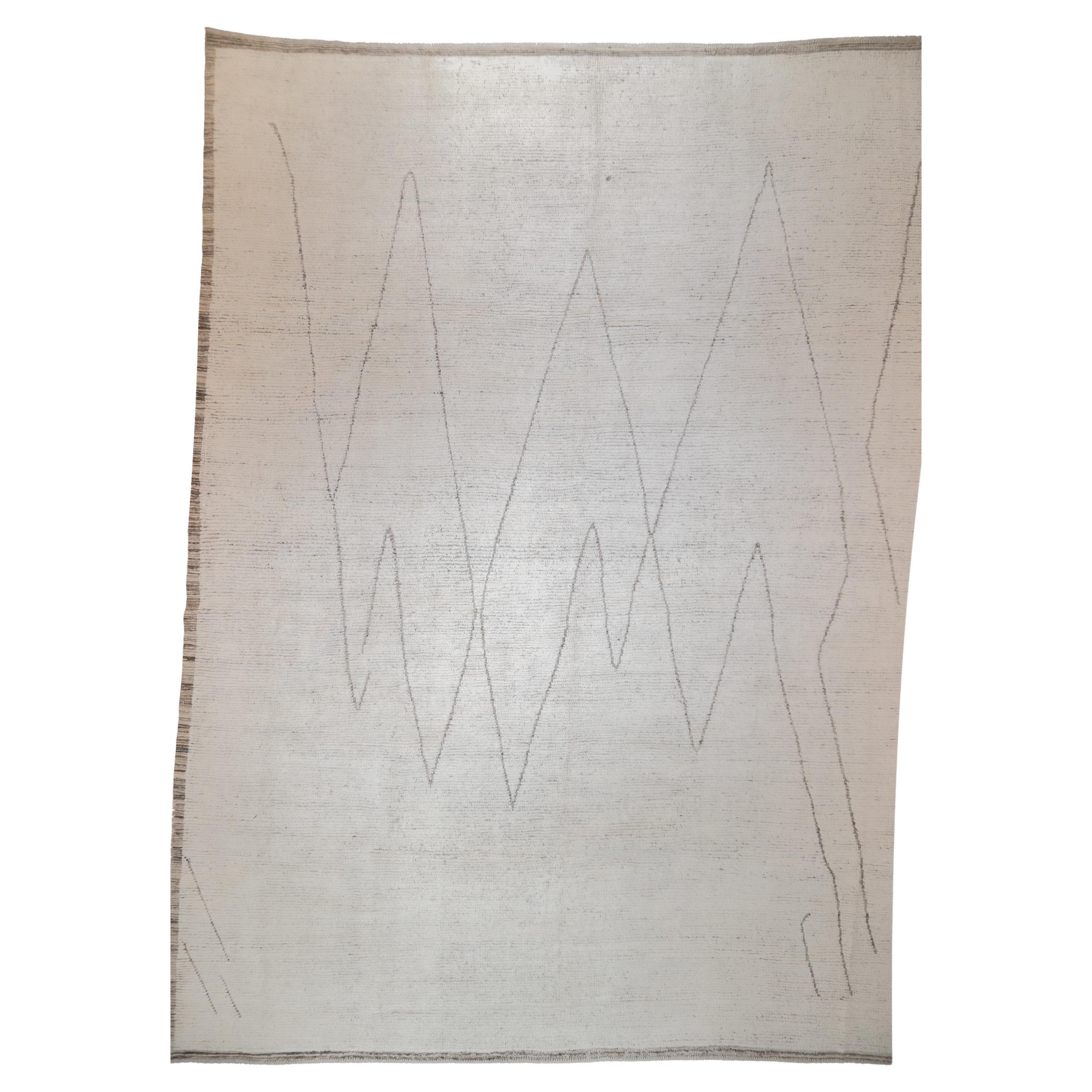 Fine Vintage Turkish Oushak Wool Rug 8'11'' x 11'9''