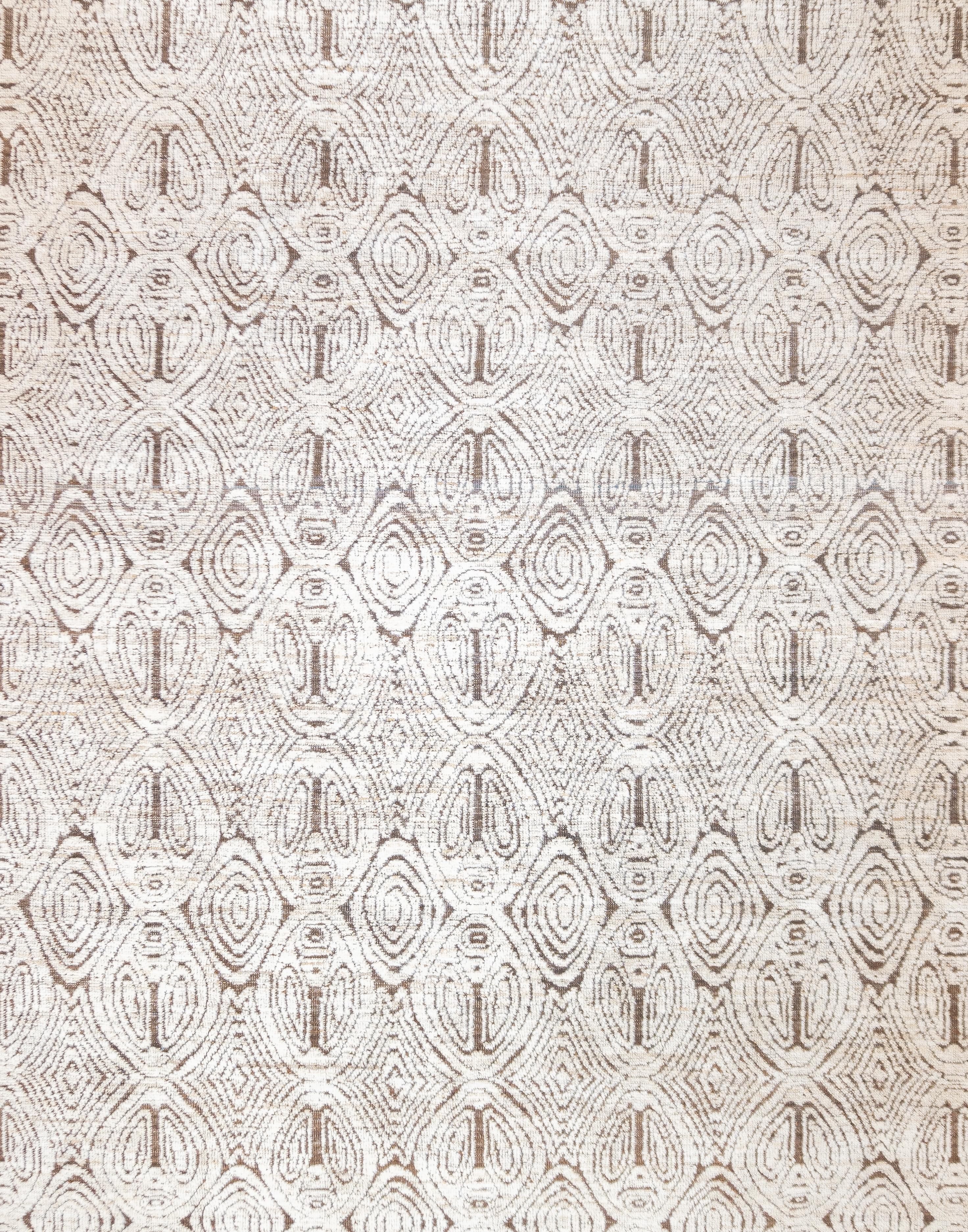 Türkischer Oushak-Wollteppich im Vintage-Stil 8'2'' x 10'3'' (20. Jahrhundert) im Angebot
