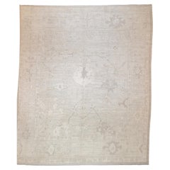 Tappeto in lana Oushak turco vintage 8'4'' x 10'