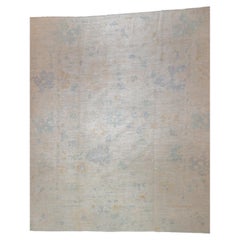 Fine Vintage Turkish Oushak Wool Rug 8'5'' x 9'9''