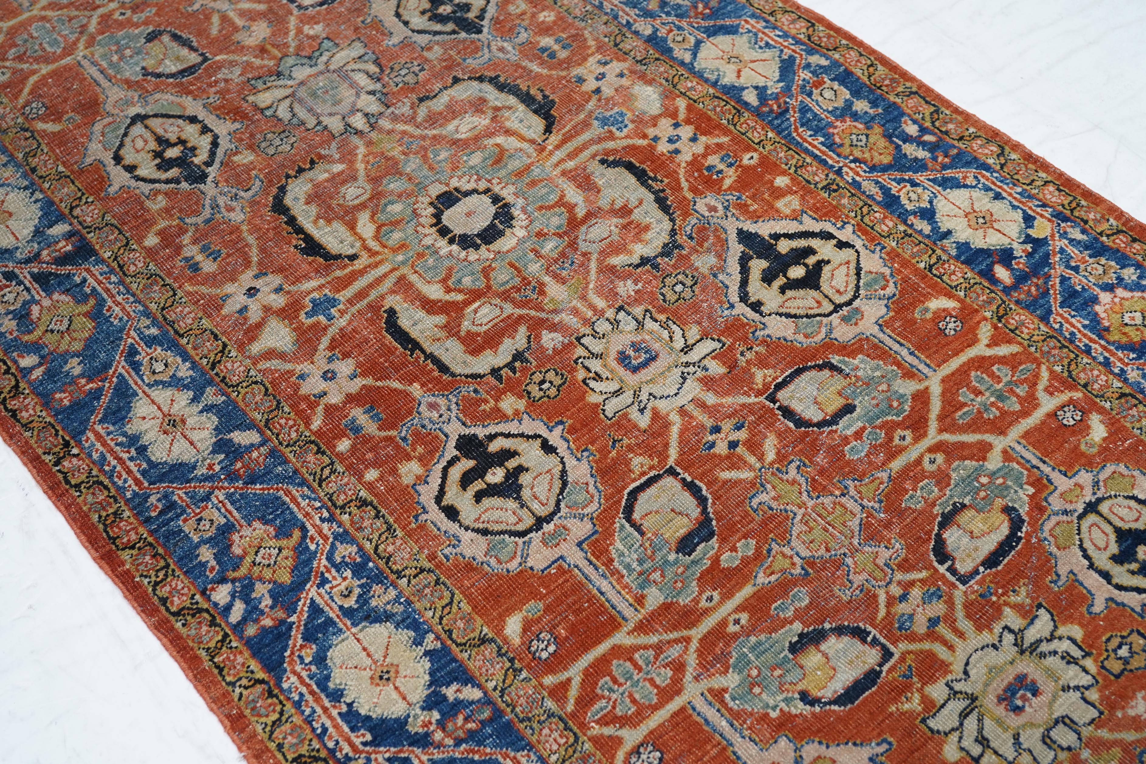 Alfombra Turca Fina Vintage 3'7'' x 10'5'' Lana en venta