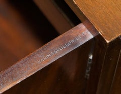 Fine Vintage Waring & Gillows Ltd Fully Stamped Flamed Hardwood Drinks Cabinet